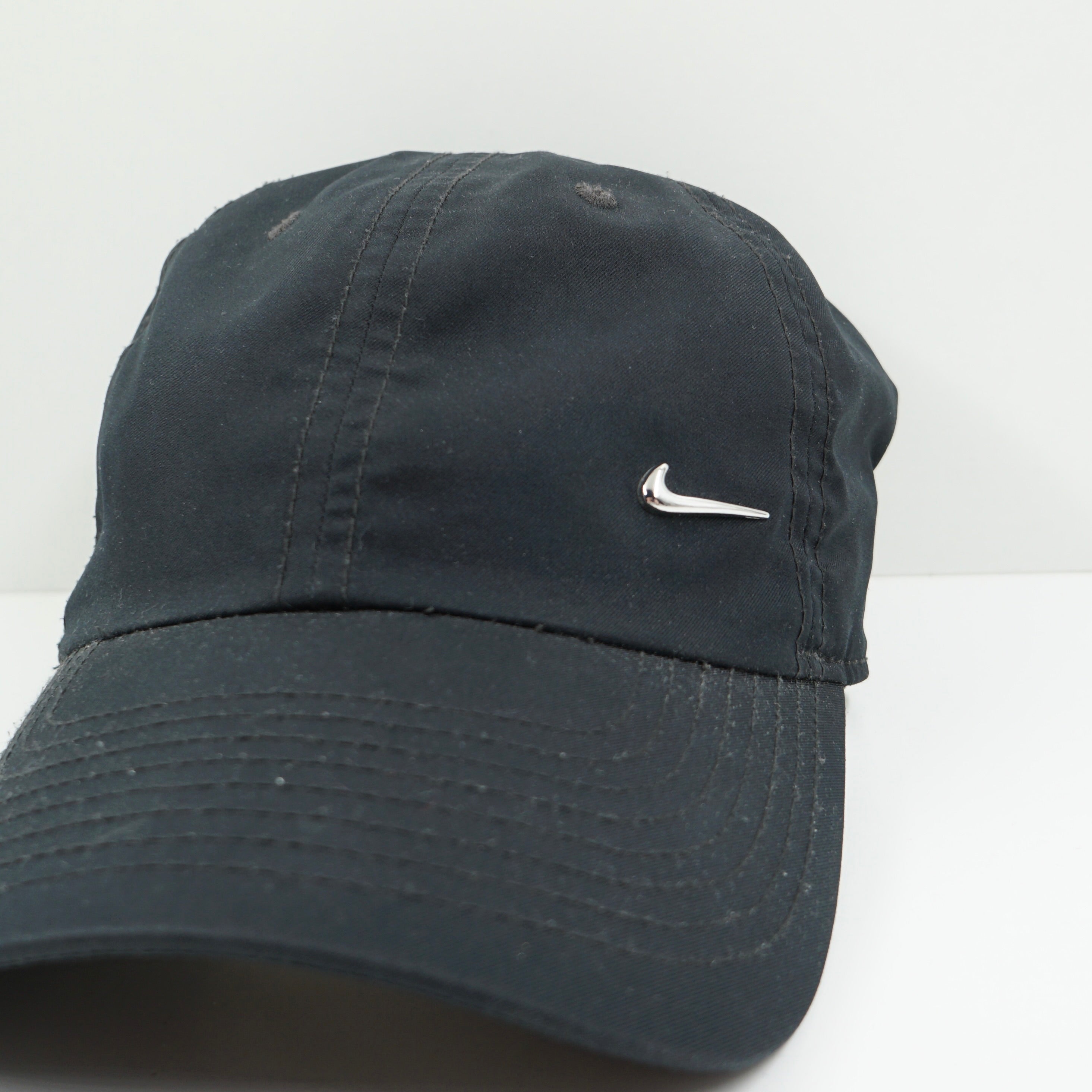 Nike Dri-FIT Club Unstructured Metal Swoosh Black Adjustable Cap