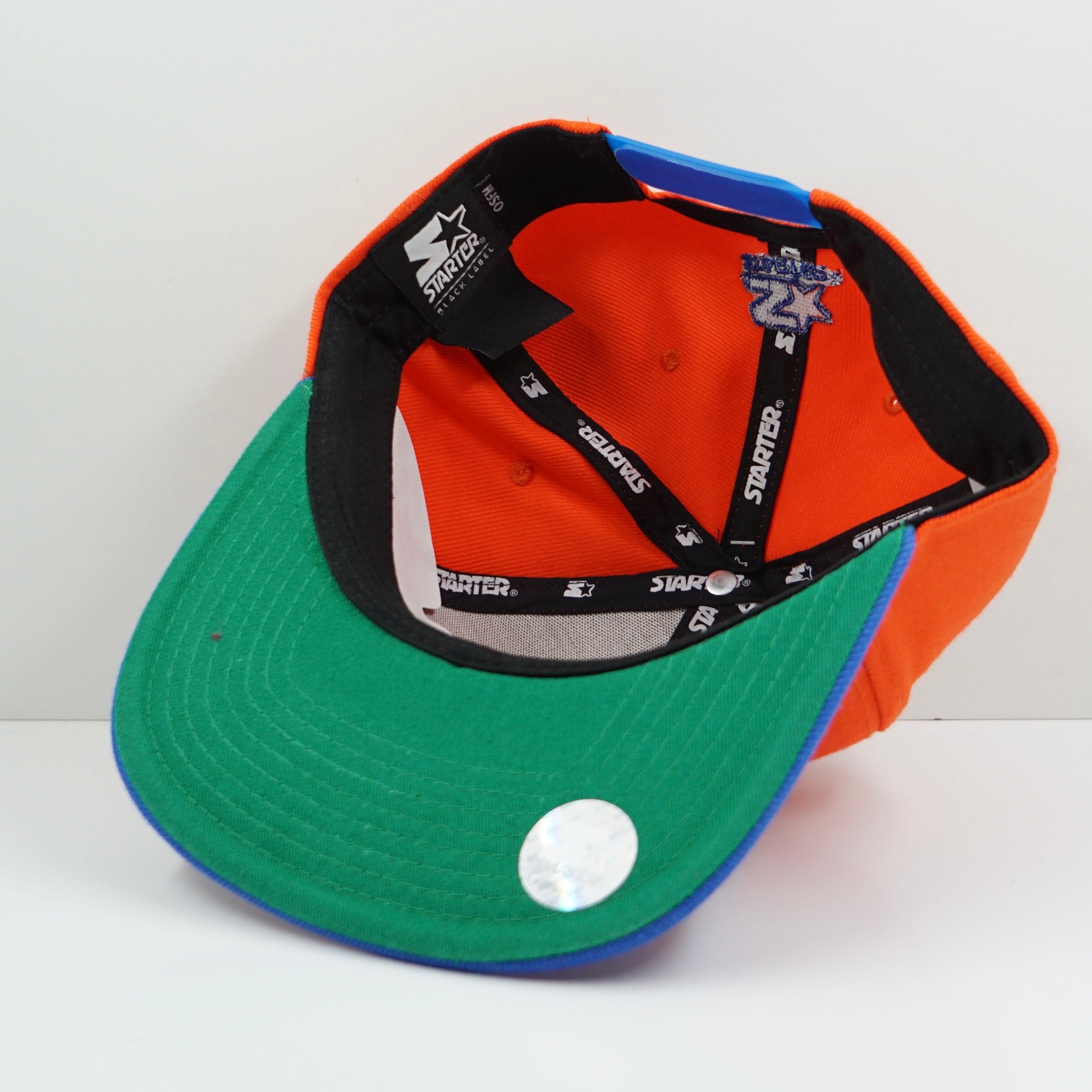 Starter Black Label Patrick Ewing Orange Blue Snapback Cap