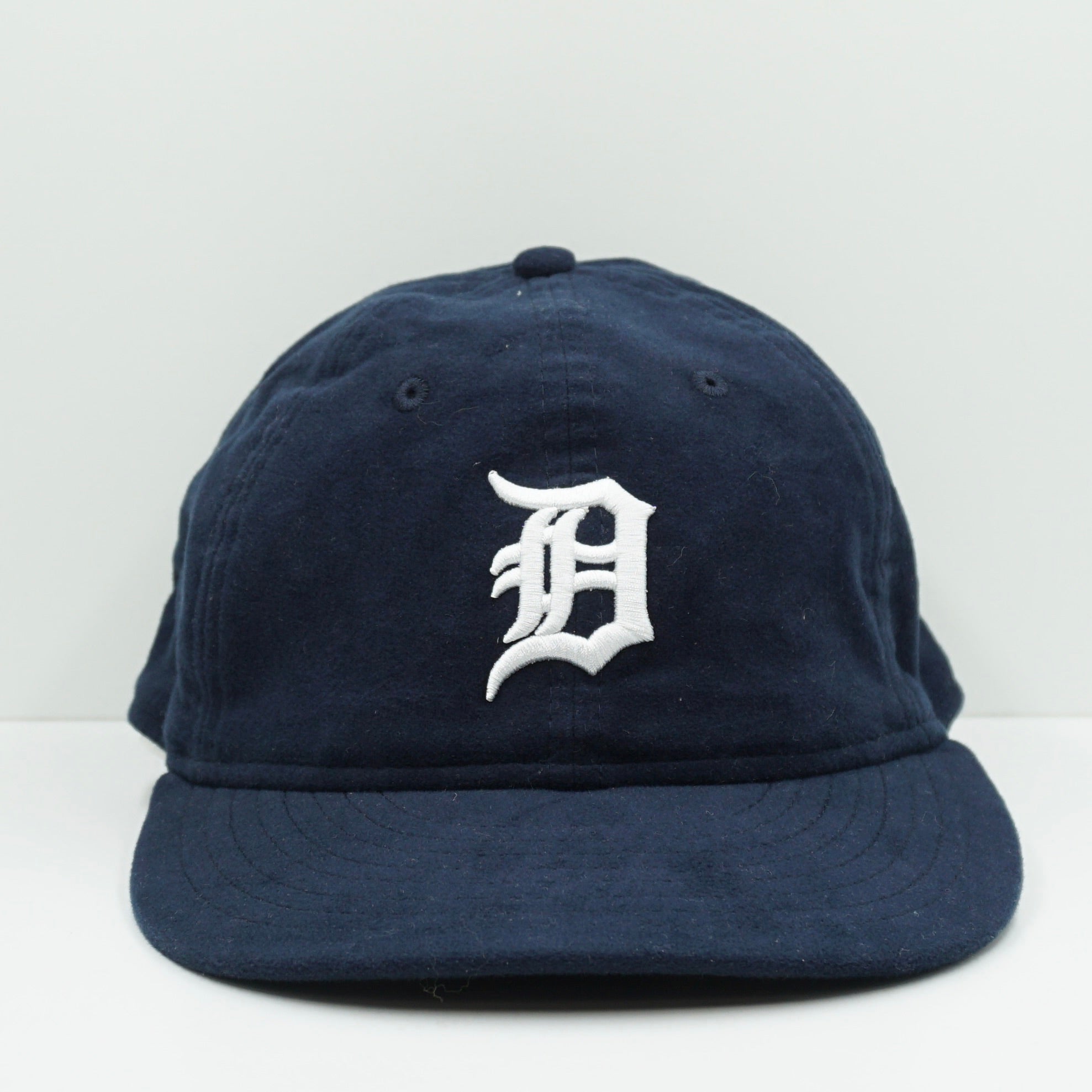 New Era Detroit Tigers Navy Moleskin Retro Crown Relaxed Heritage Fitted Cap
