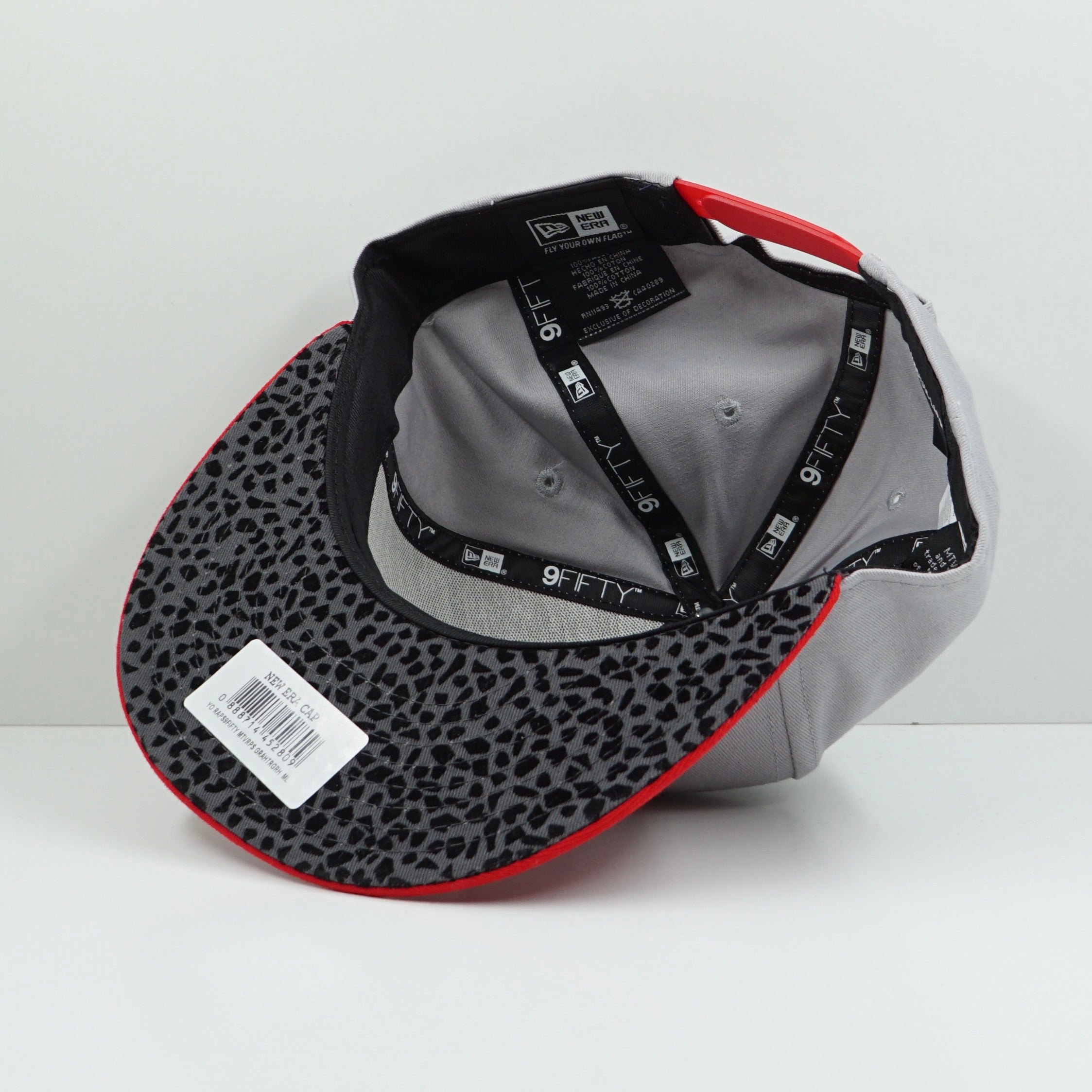 New Era Yo! MTV Raps Red Grey Snapback Cap