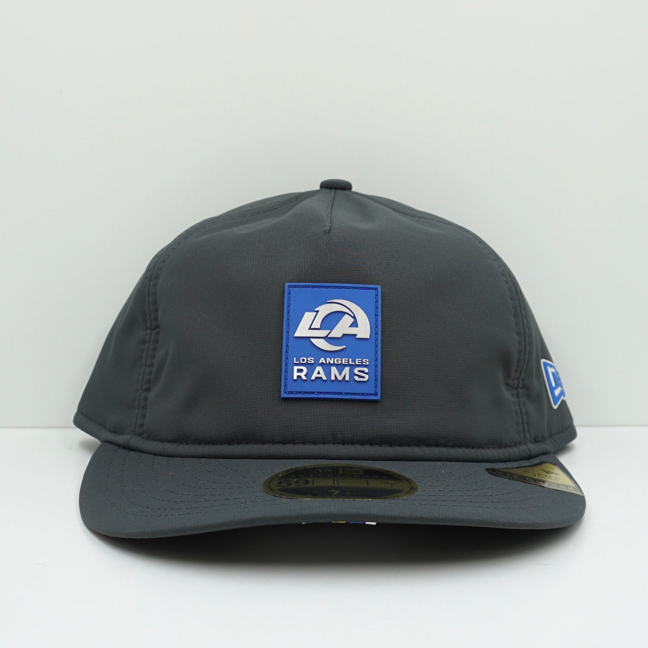 New Era Los Angeles Rams NFL Grey Retro Crown A-Frame Pre Curved Frame Fitted Cap