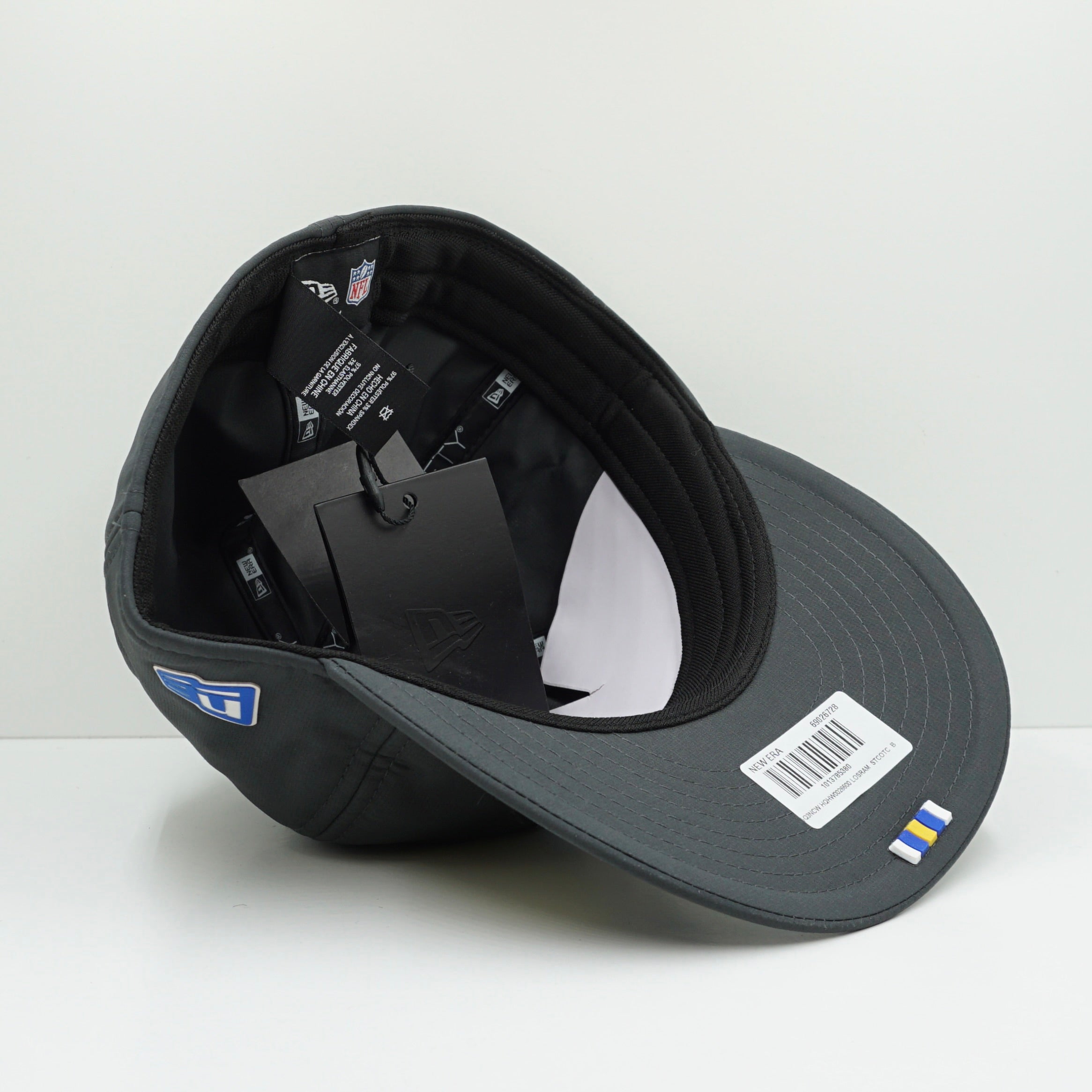 New Era Los Angeles Rams NFL Grey Retro Crown A-Frame Pre Curved Frame Fitted Cap