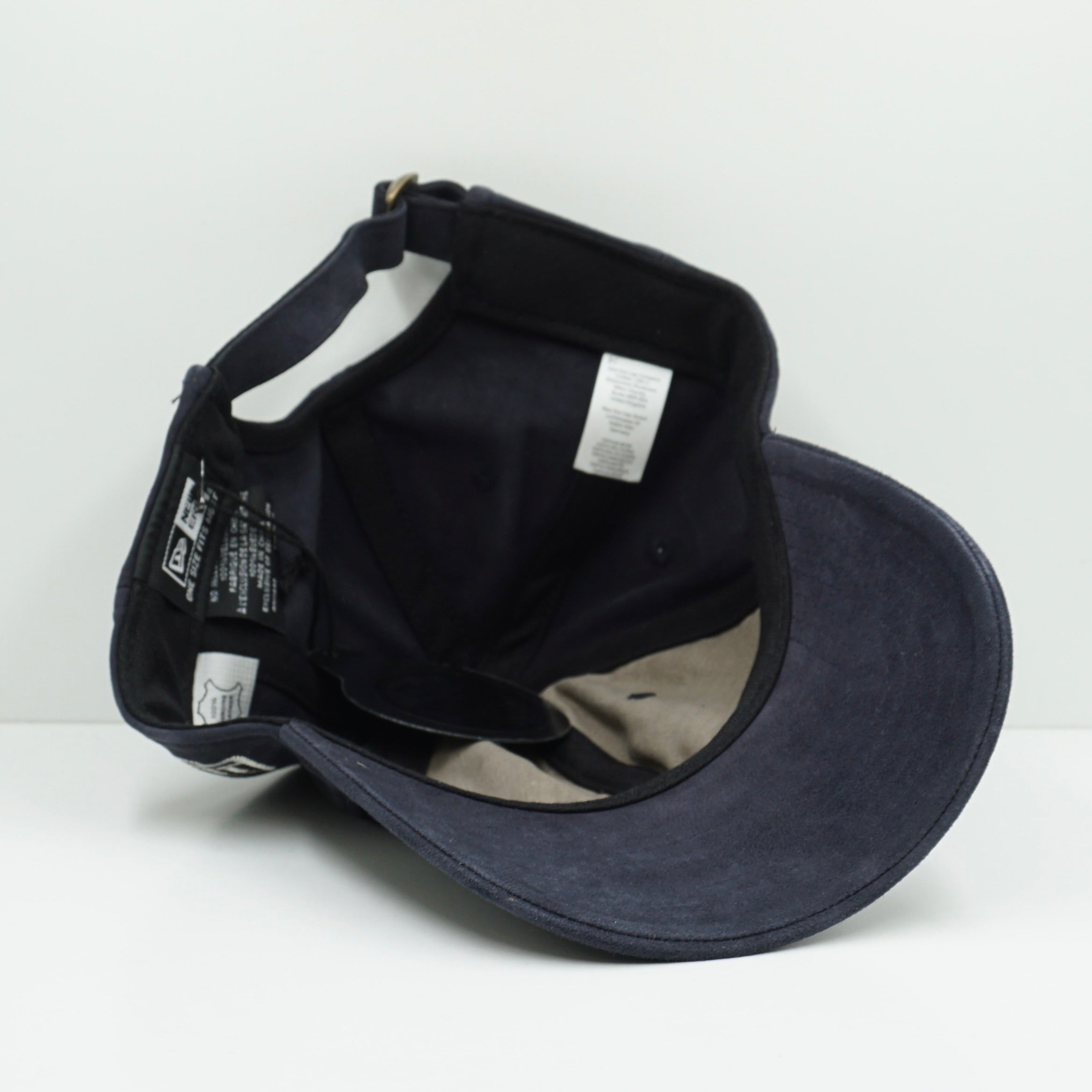 New Era Navy Suede Adjustable Cap
