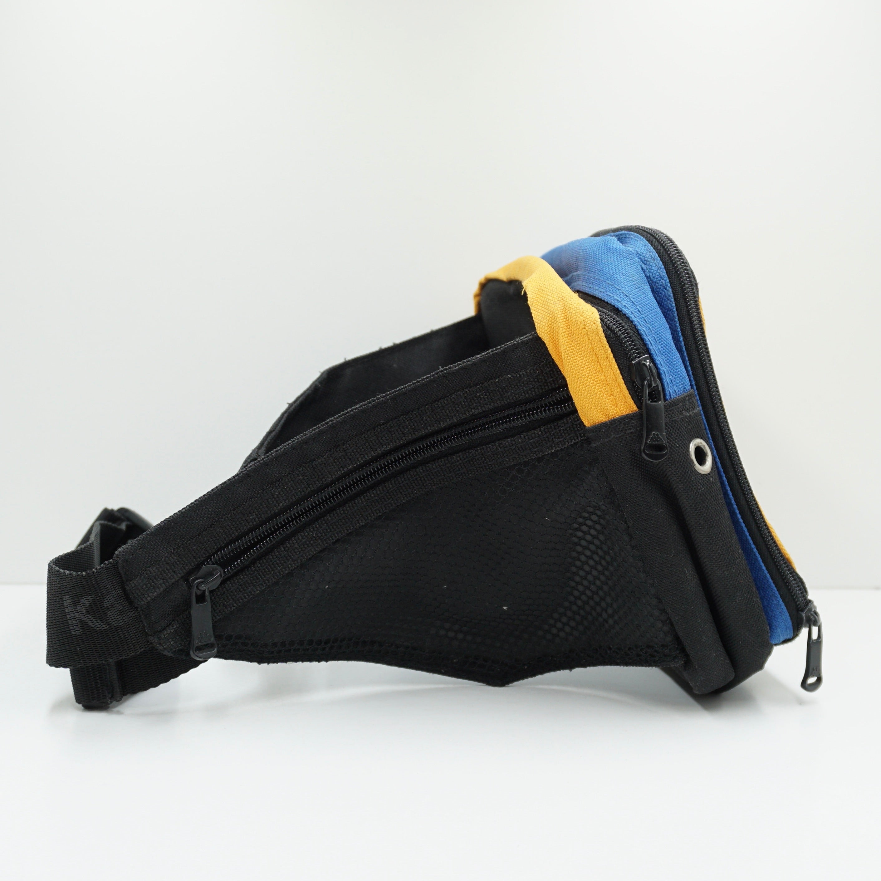 Kappa Black Blue Yellow Waist Bag