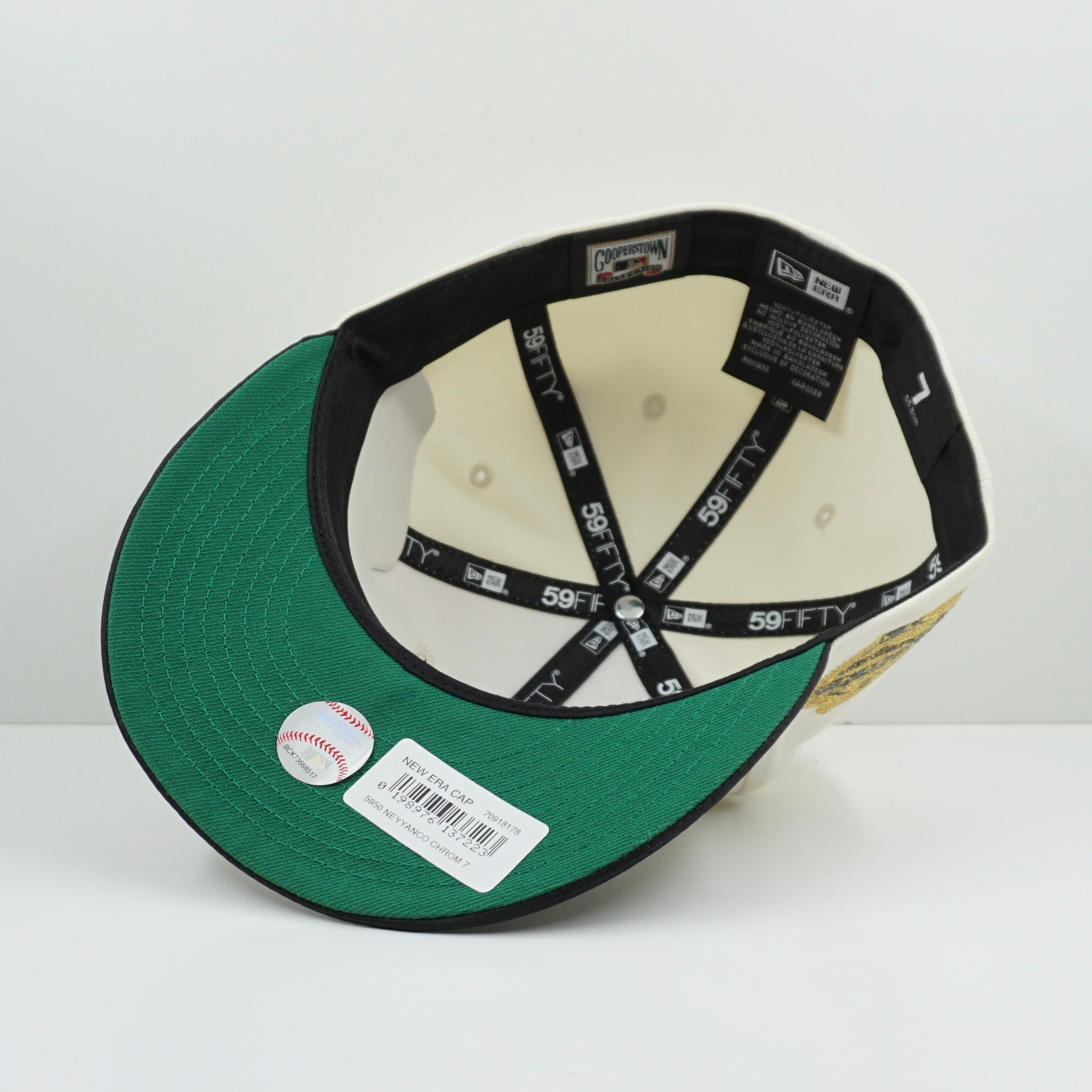 New Era Cooperstown Collection New York Yankees World Series 100TH Anniversary Two Tone Kelly Green UV Fitted Cap