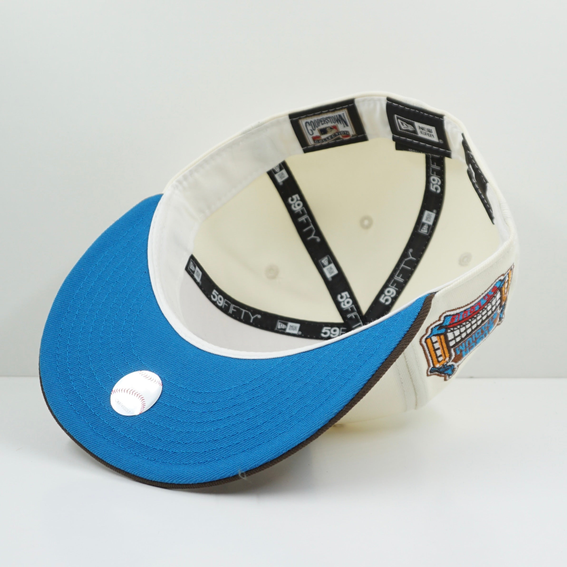 New Era Cooperstown Collection St. Louis Cardinals Busch Stadium Two Tone Sunwash Blue UV Fitted Cap