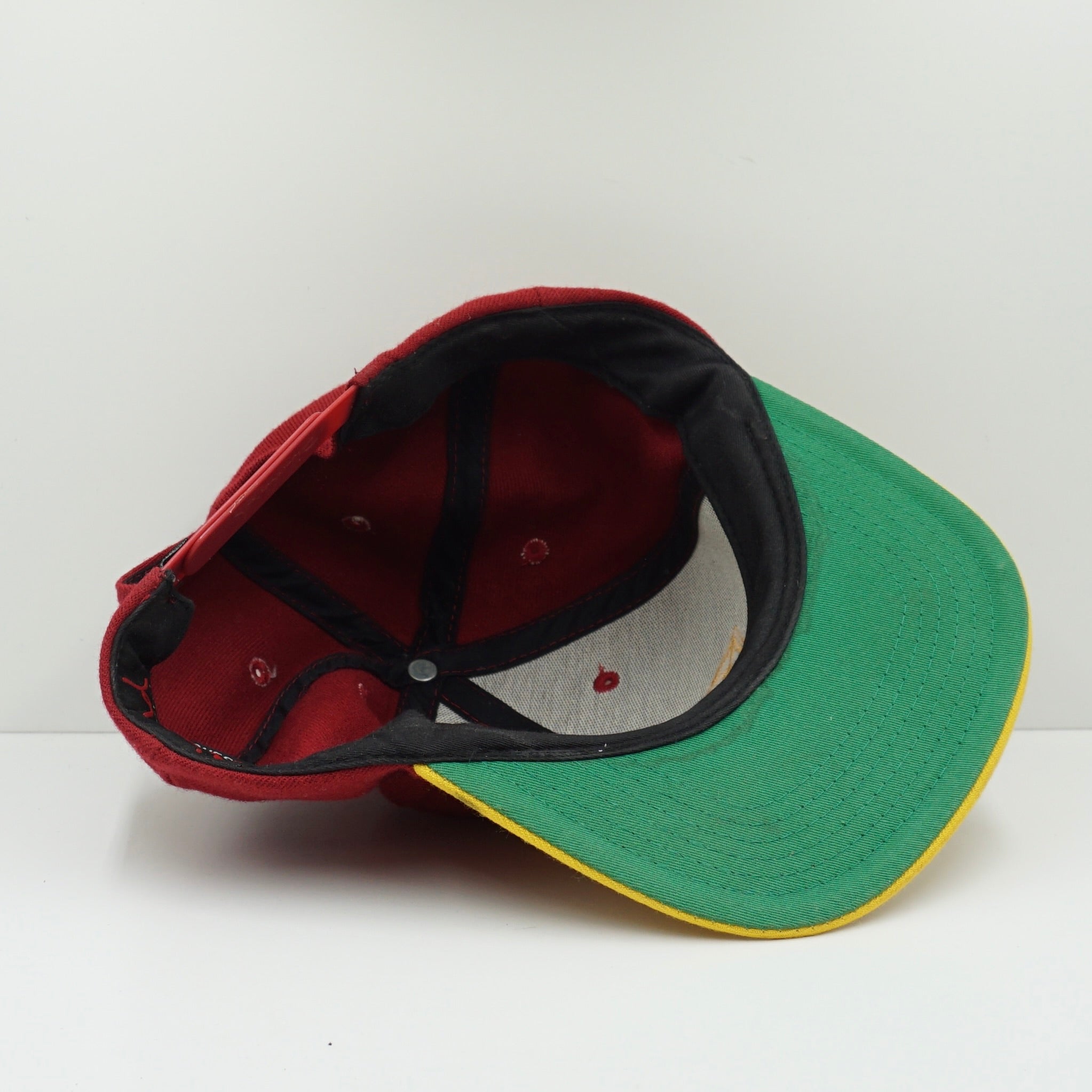 Diamond Supply Co Red Yellow Snapback Cap