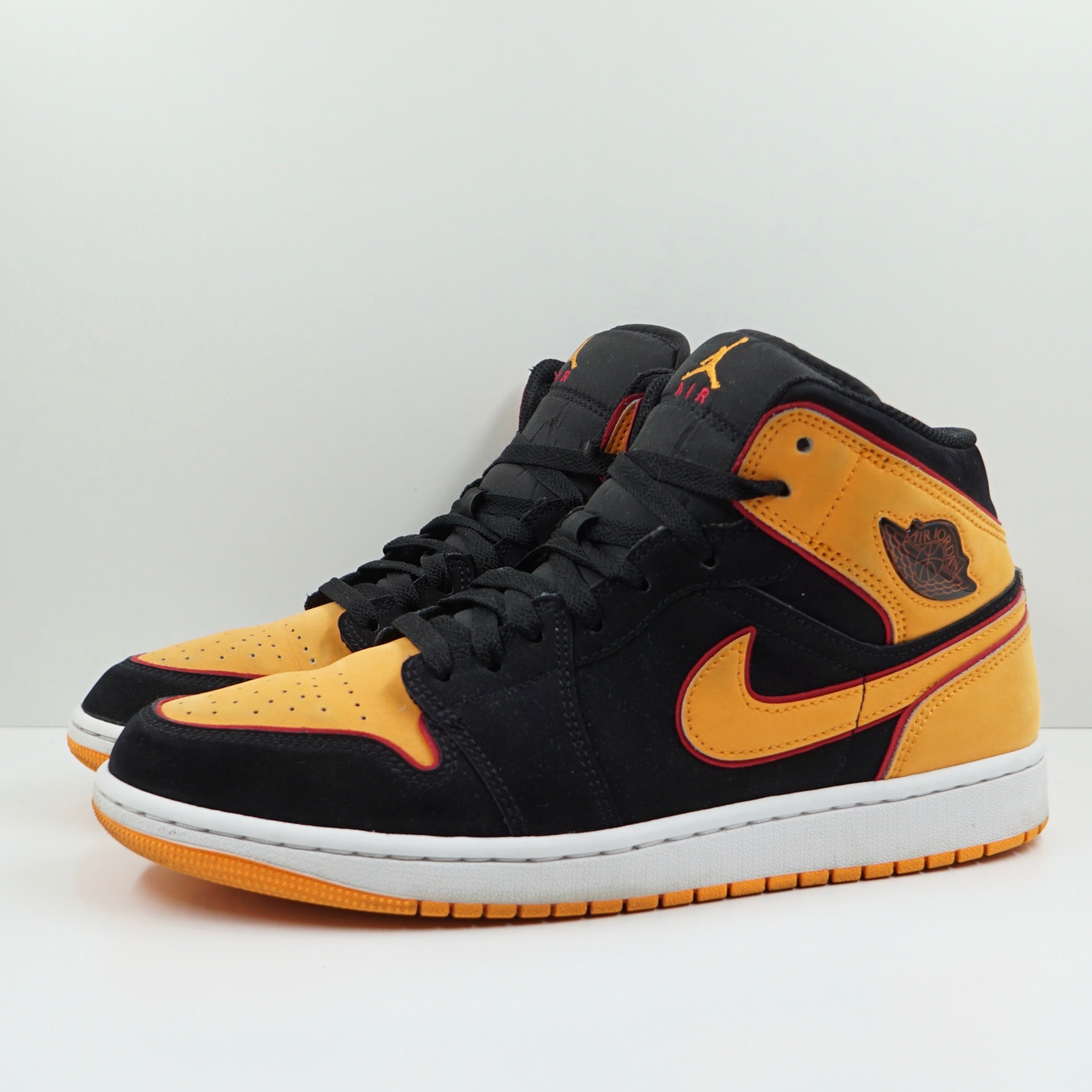 Jordan 1 Mid Fat Tongue Black Orange