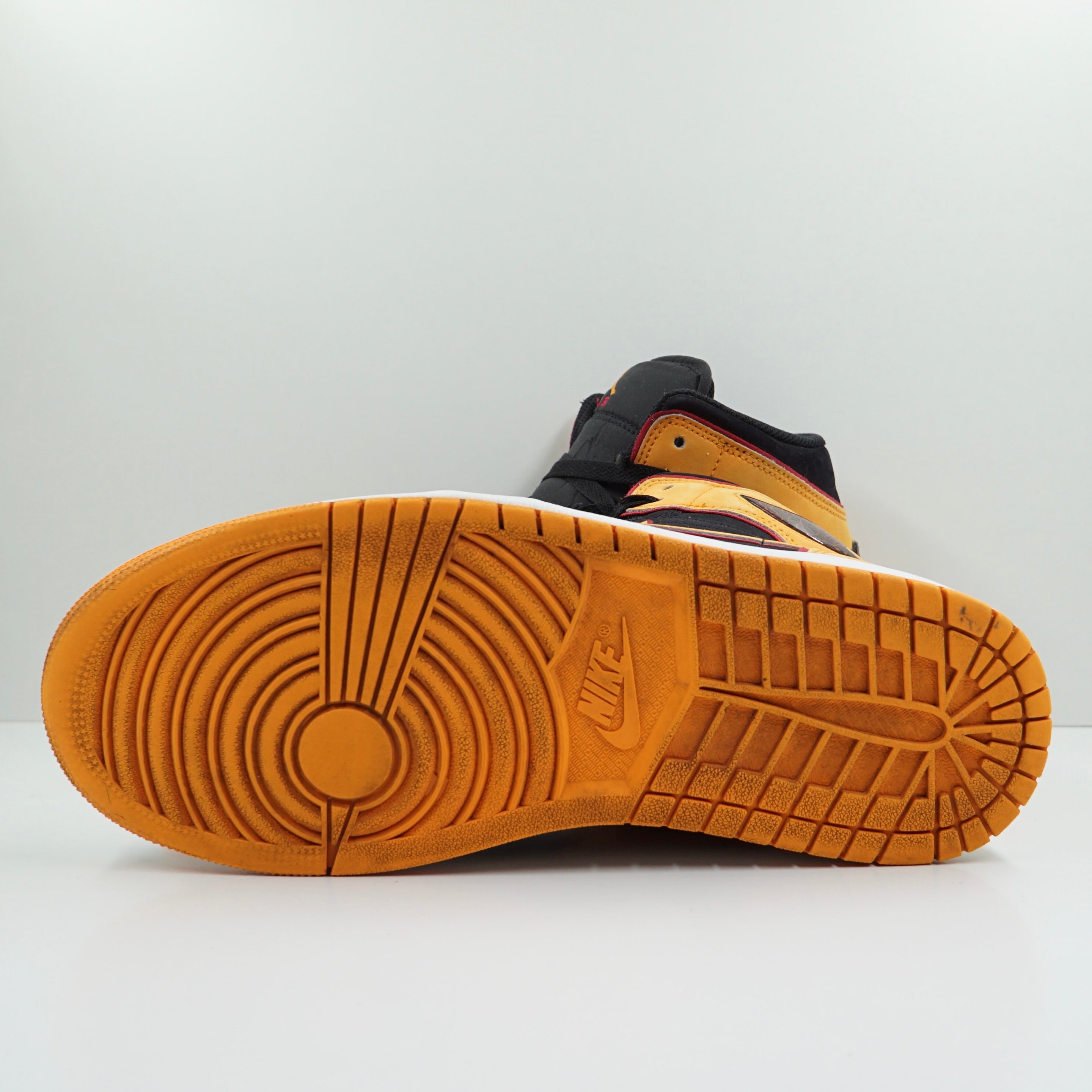 Jordan 1 Mid Fat Tongue Black Orange