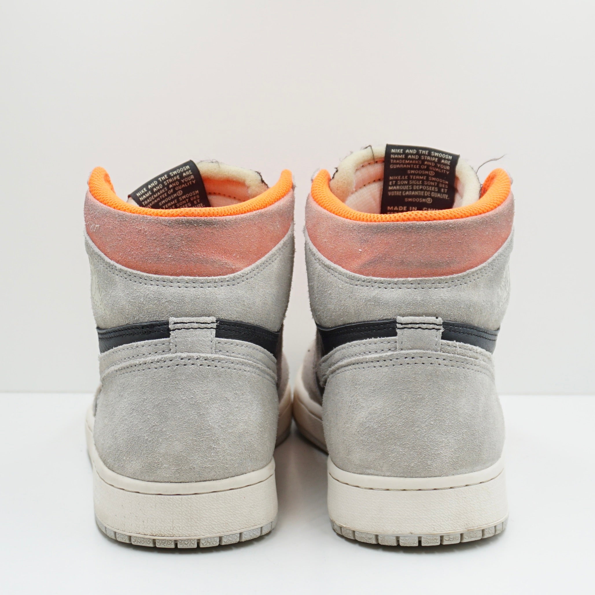 Jordan 1 Retro High Neutral Grey Hyper Crimson
