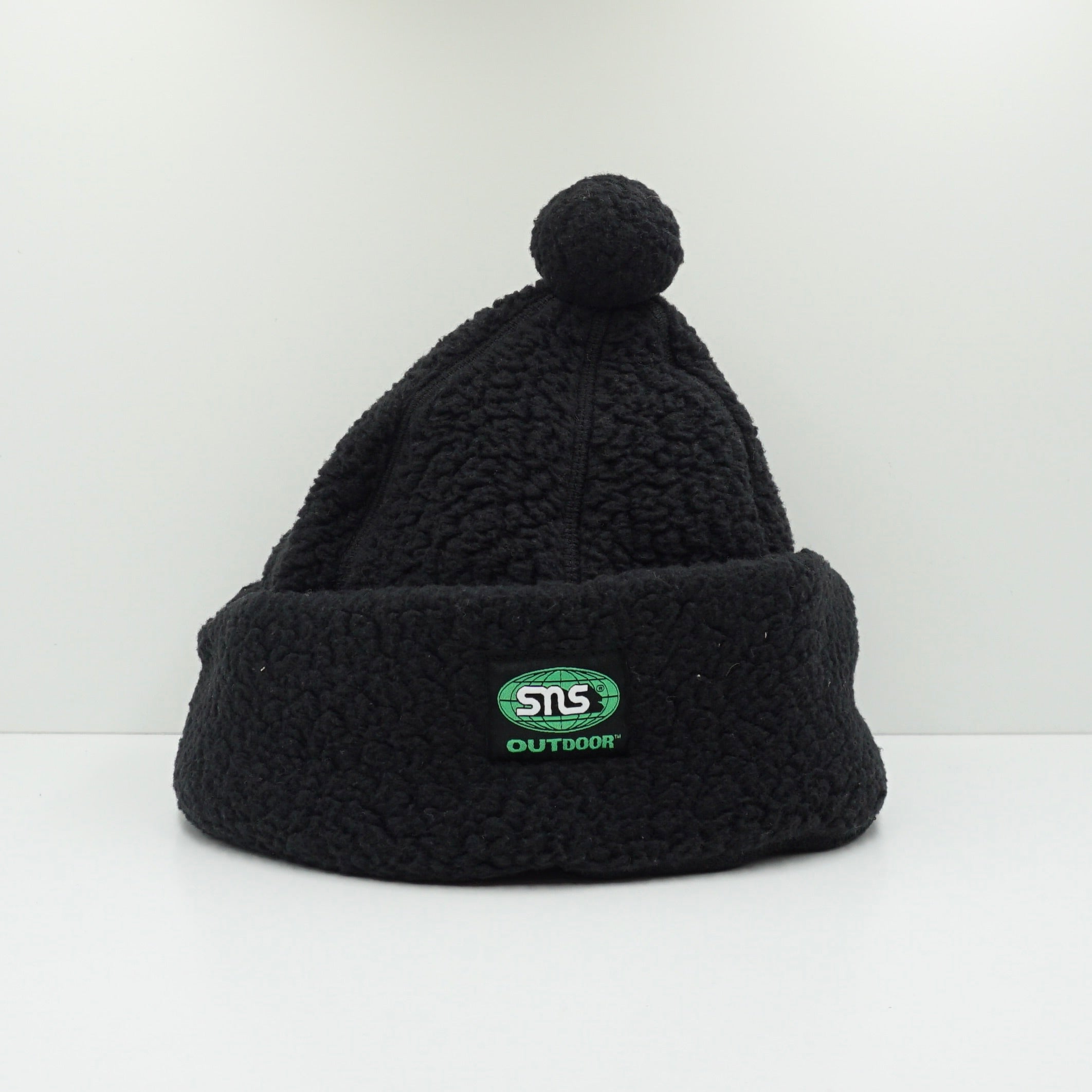 Sneakersnstuff Outdoor Black Fleece Beanie