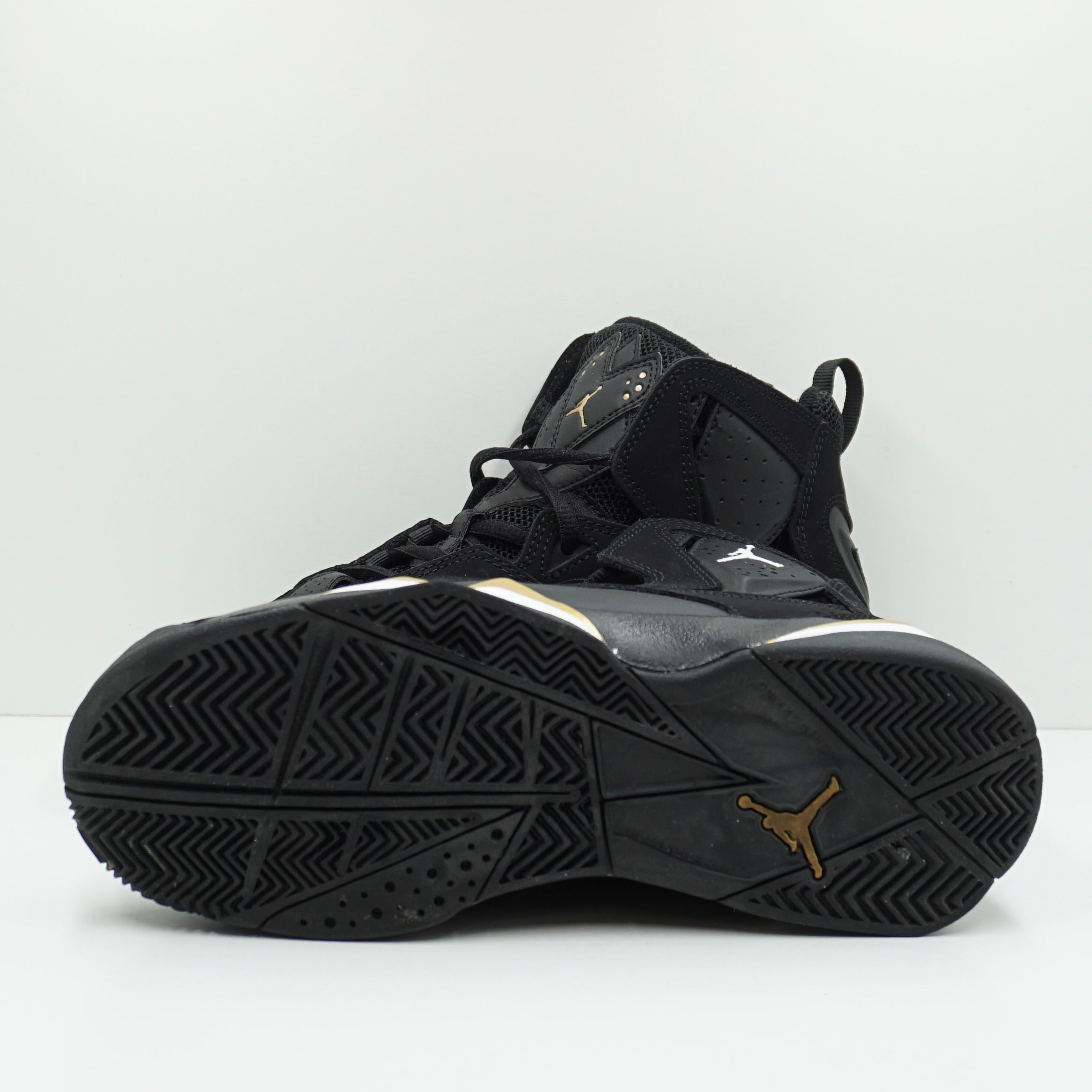 Jordan True Flight Black Metallic Gold White (GS)