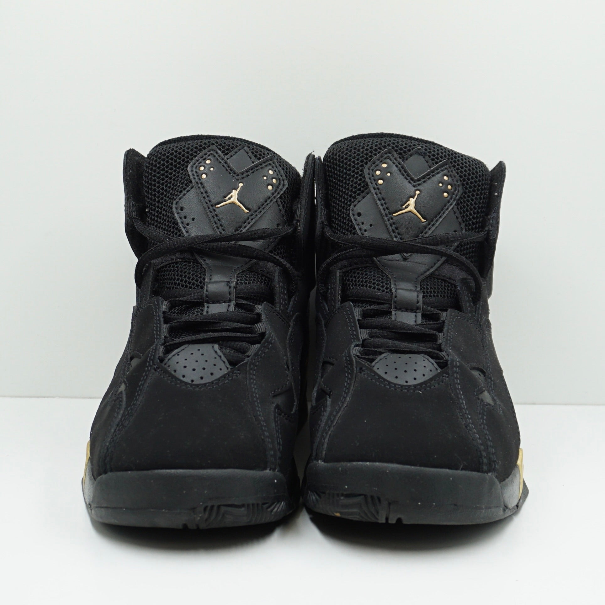 Jordan True Flight Black Metallic Gold White (GS)