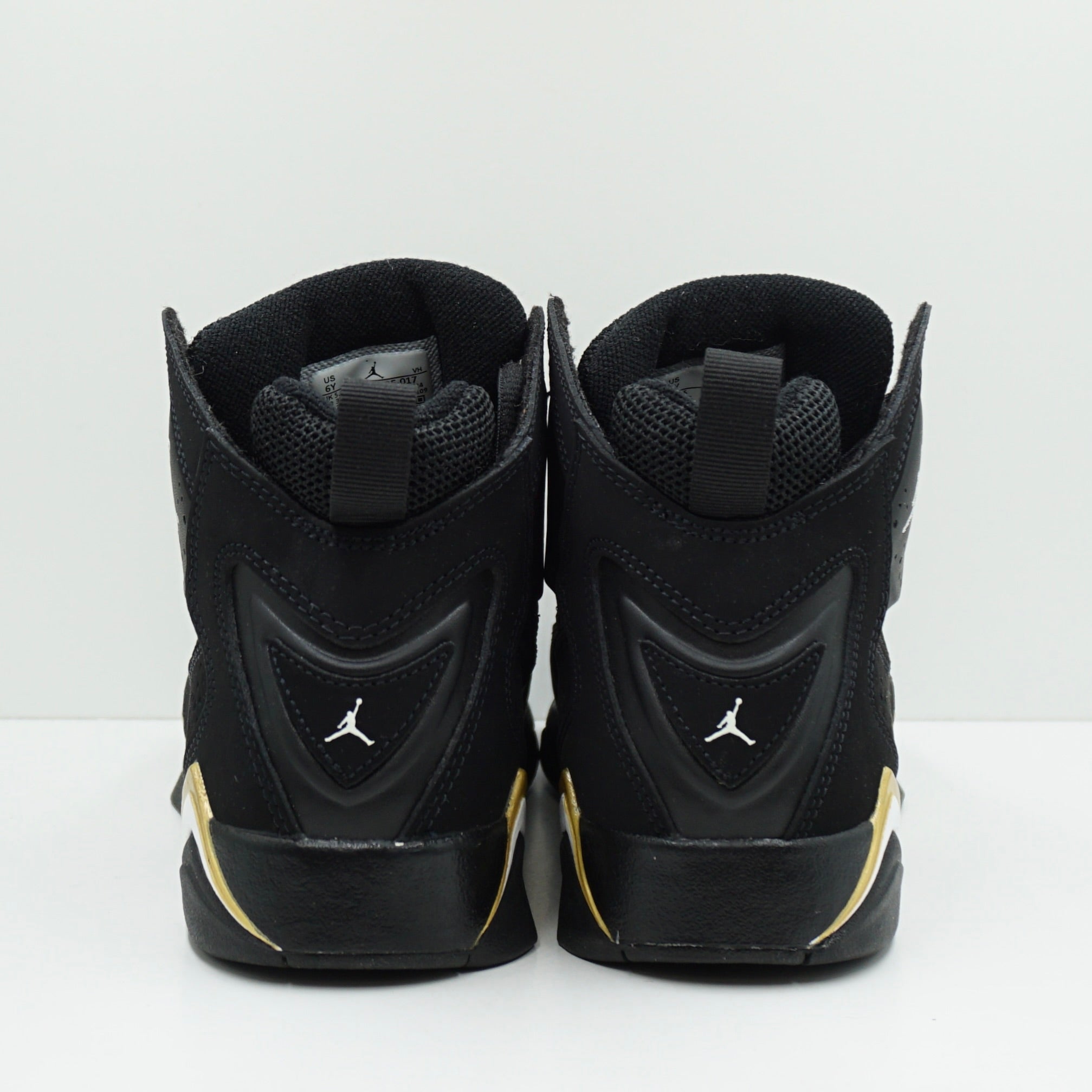 Jordan True Flight Black Metallic Gold White (GS)