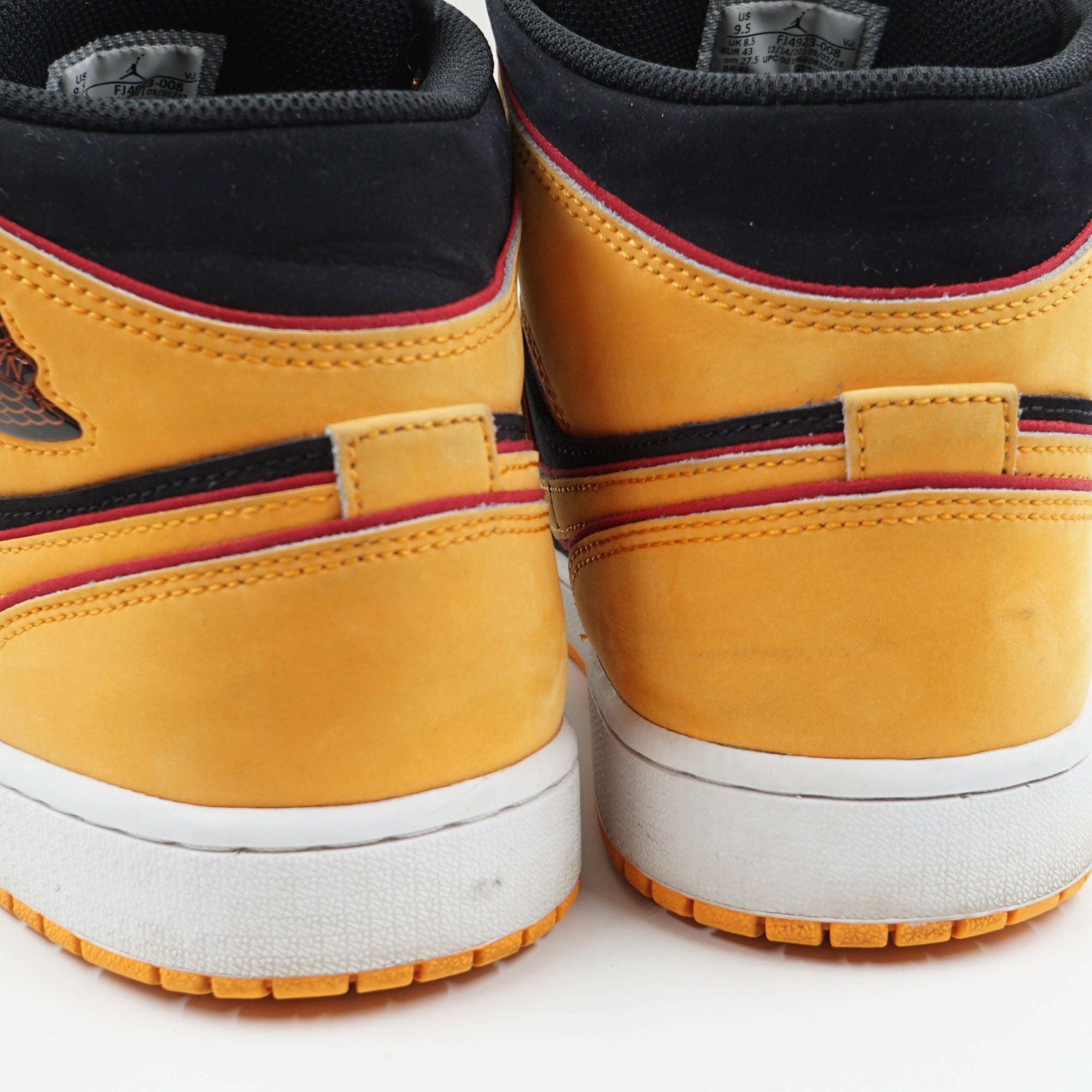 Jordan 1 Mid Fat Tongue Black Orange