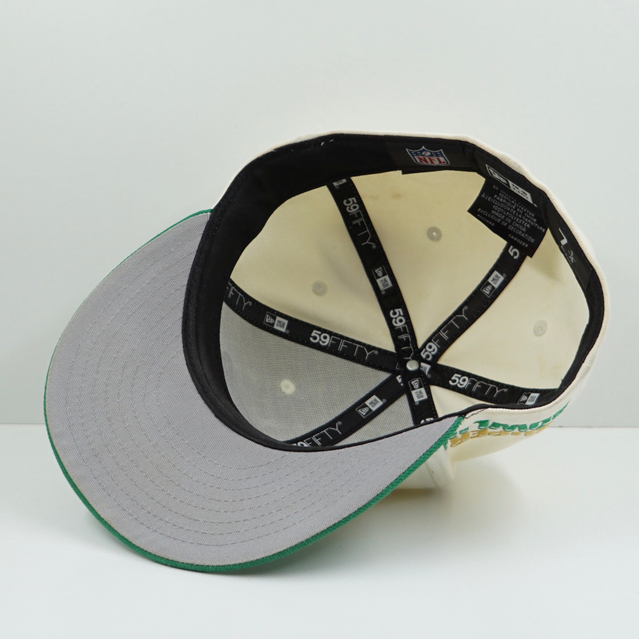 New Era New York Jets Chrome Cream Green Fitted Cap