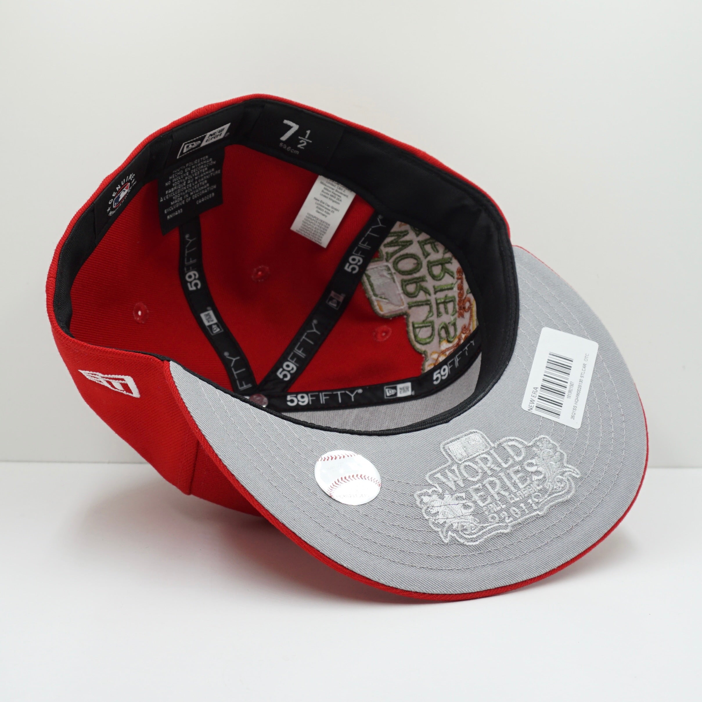 New Era Saint Louise Cardinals World Series Patch Red Fitted Cap
