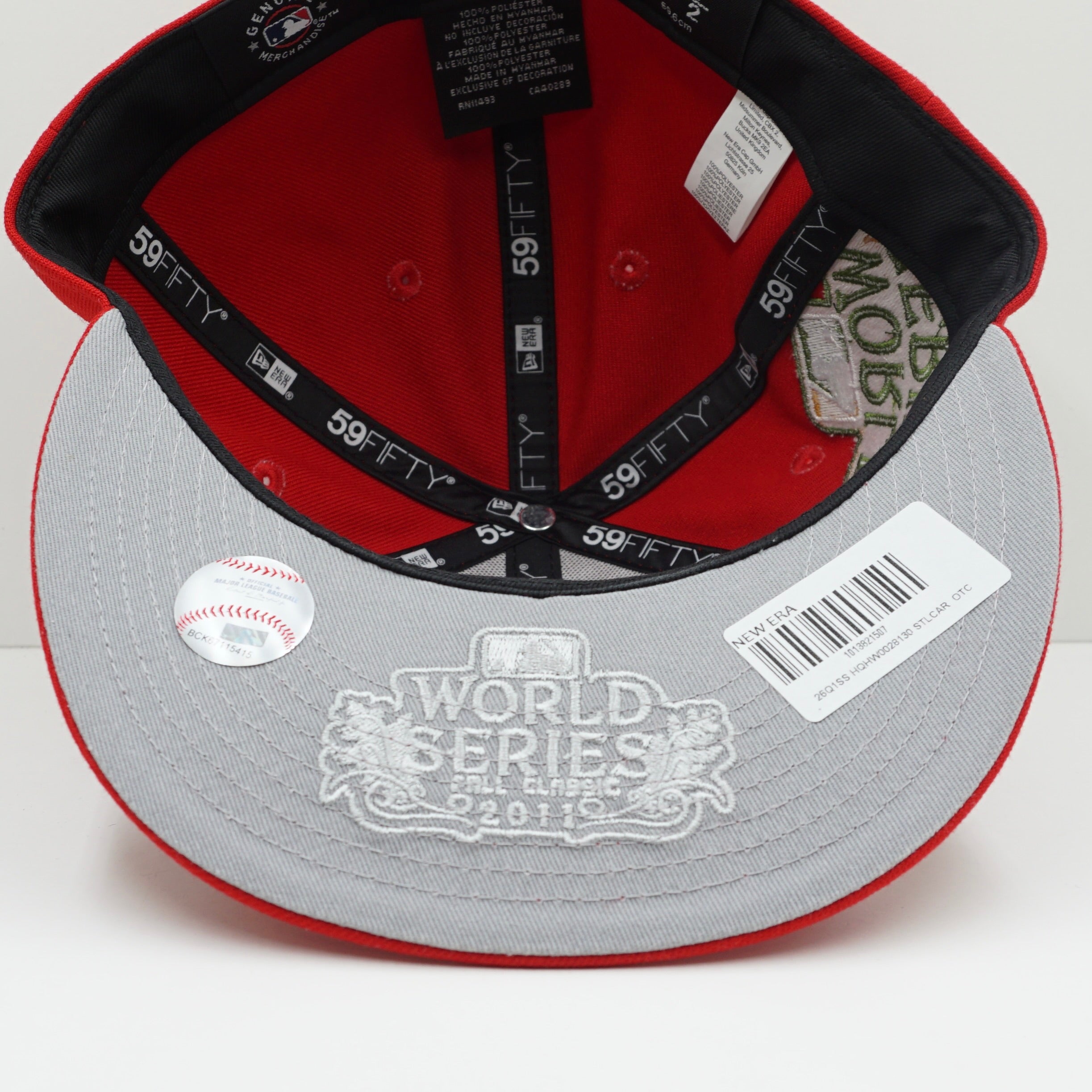 New Era Saint Louise Cardinals World Series Patch Red Fitted Cap