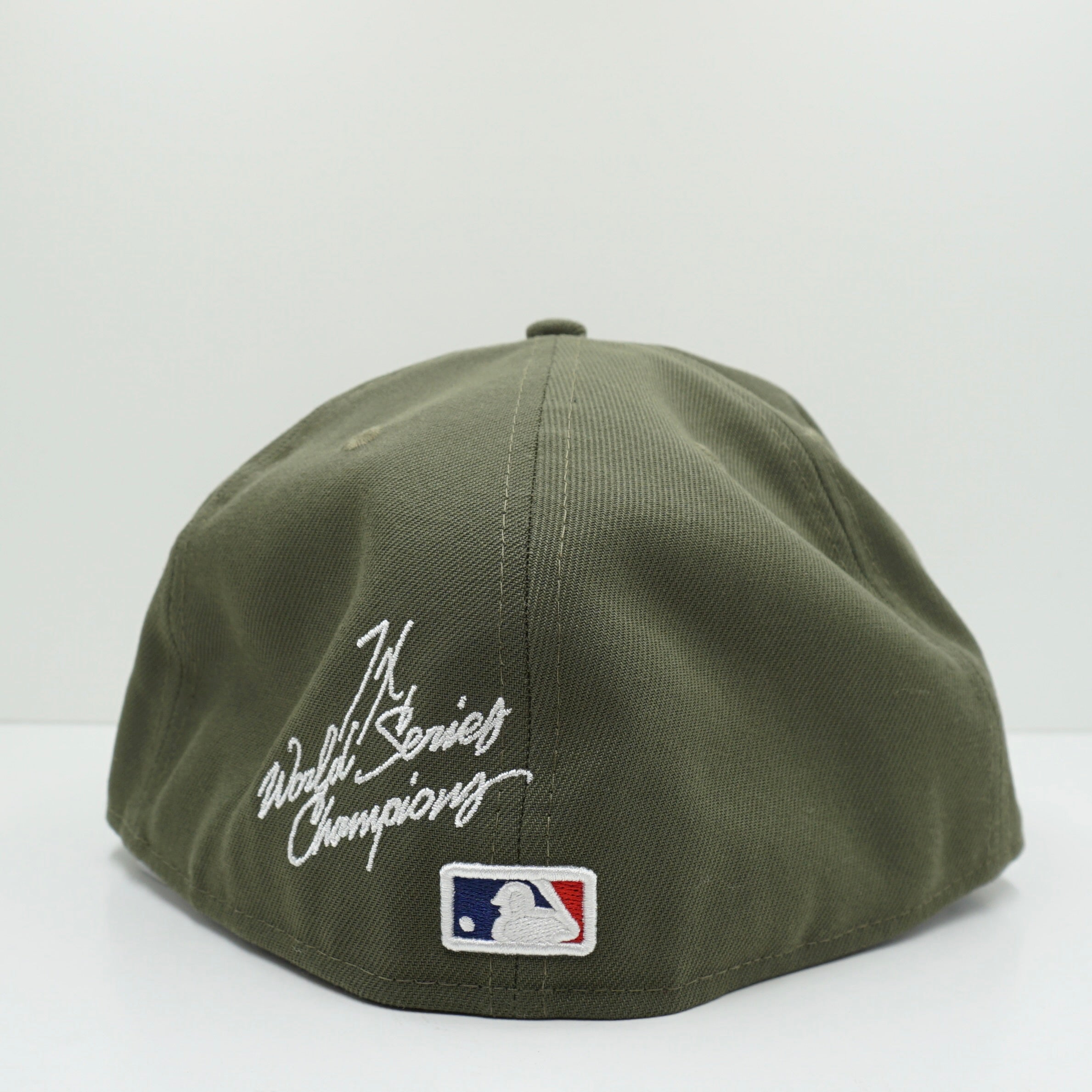 New Era Los Angeles Dodgers World Series Multi Patch Green Fitted Cap