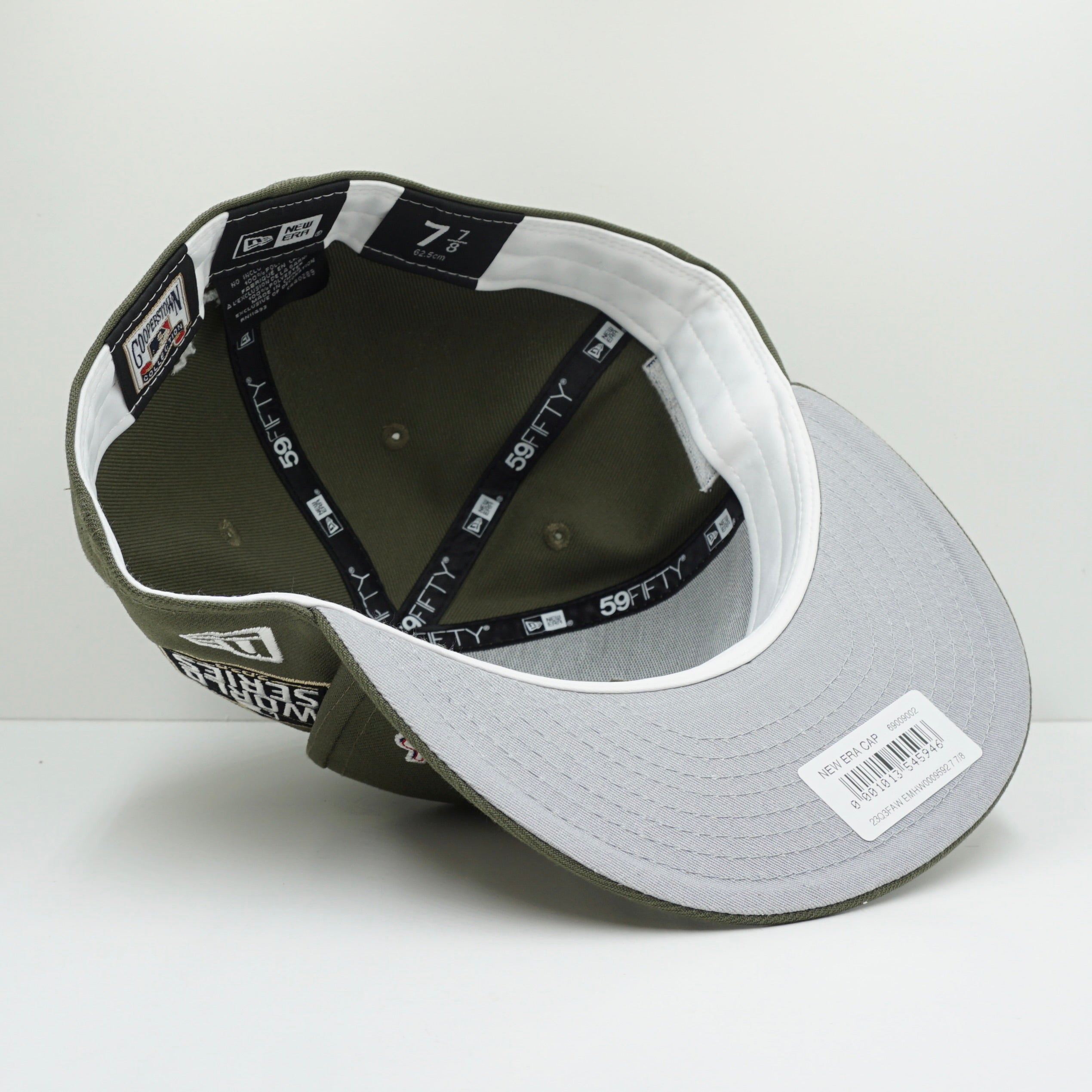 New Era Los Angeles Dodgers World Series Multi Patch Green Fitted Cap