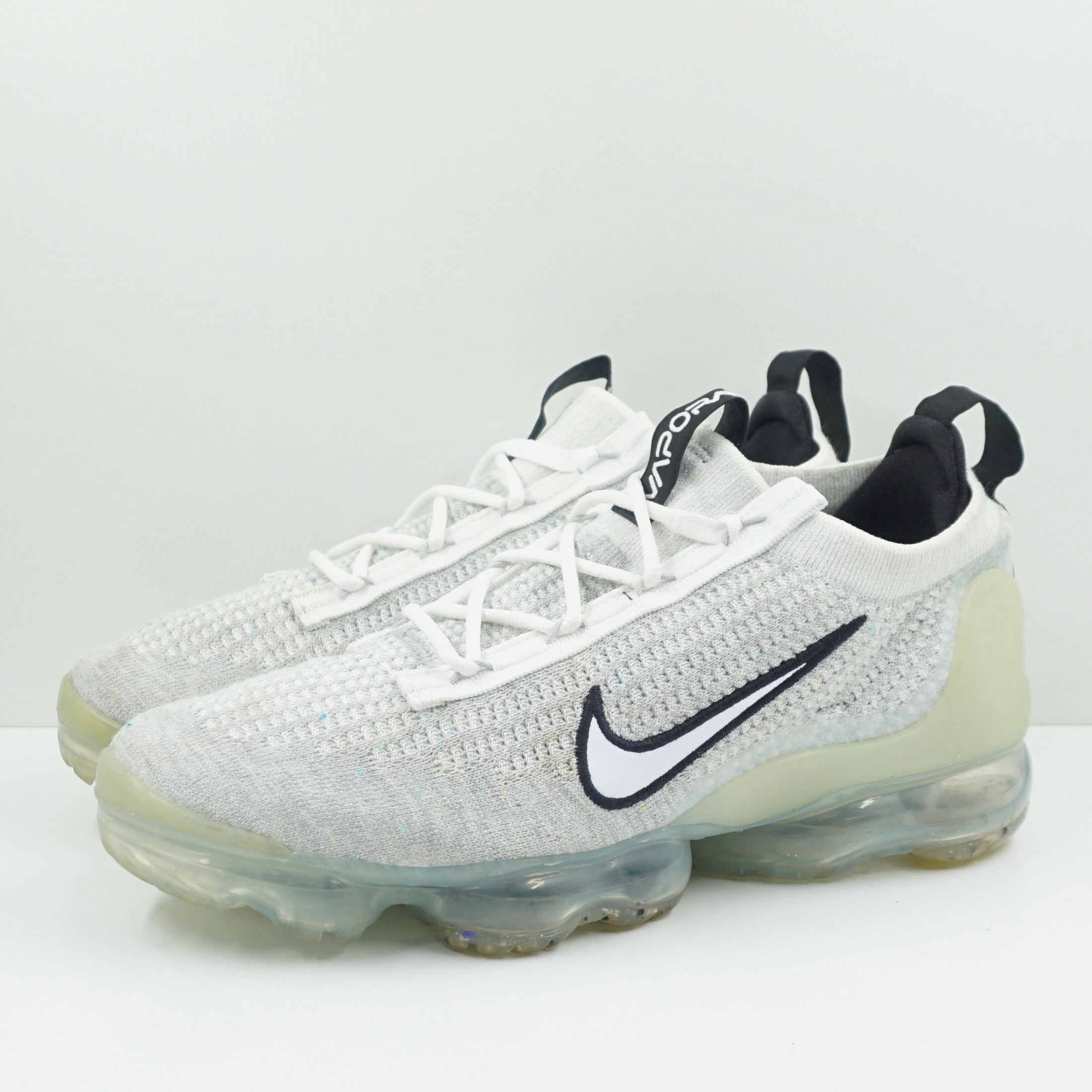 Nike Air VaporMax 2021 FK White Black Metallic Silver