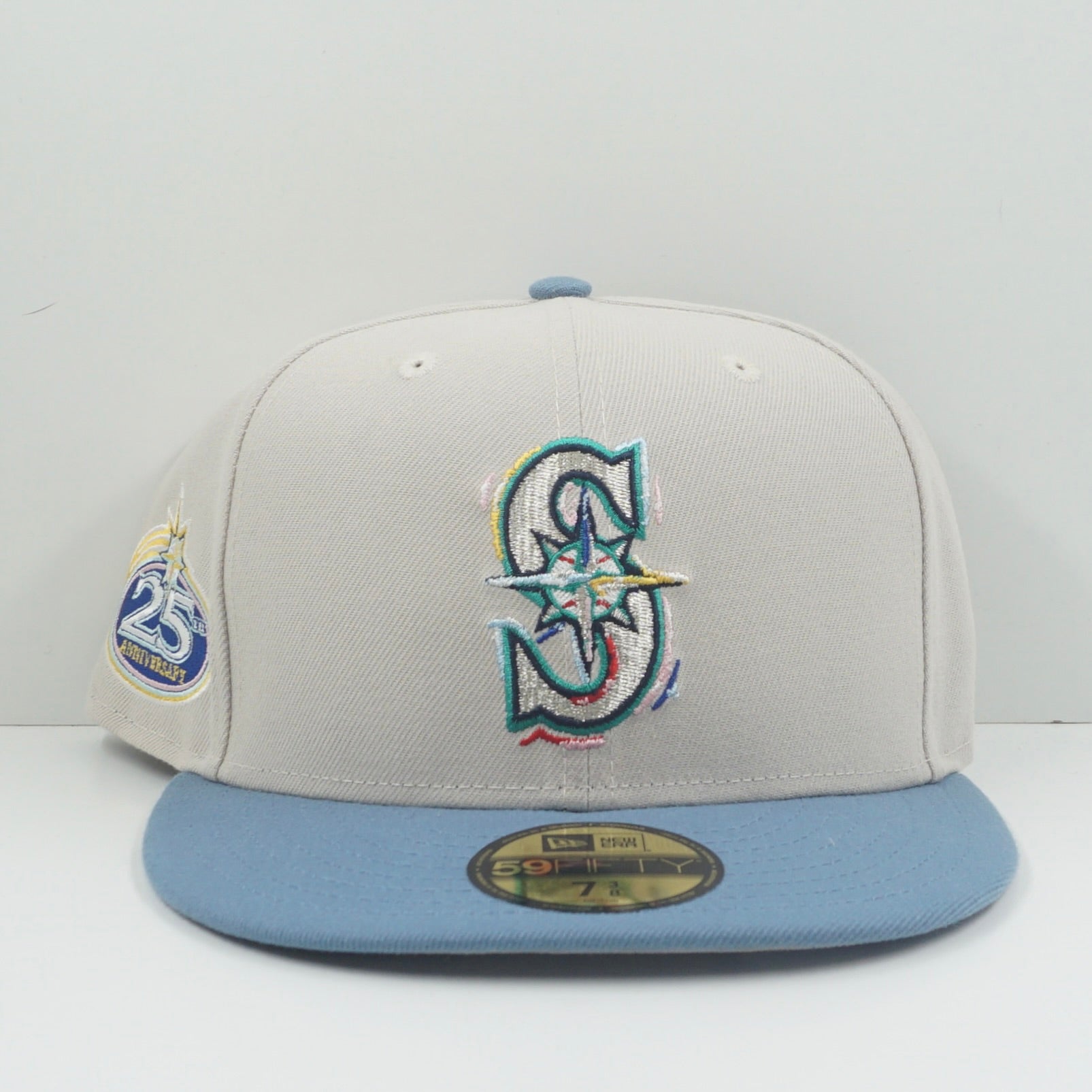 New Era Seattle Marlins Color Brush Beige Fitted Cap