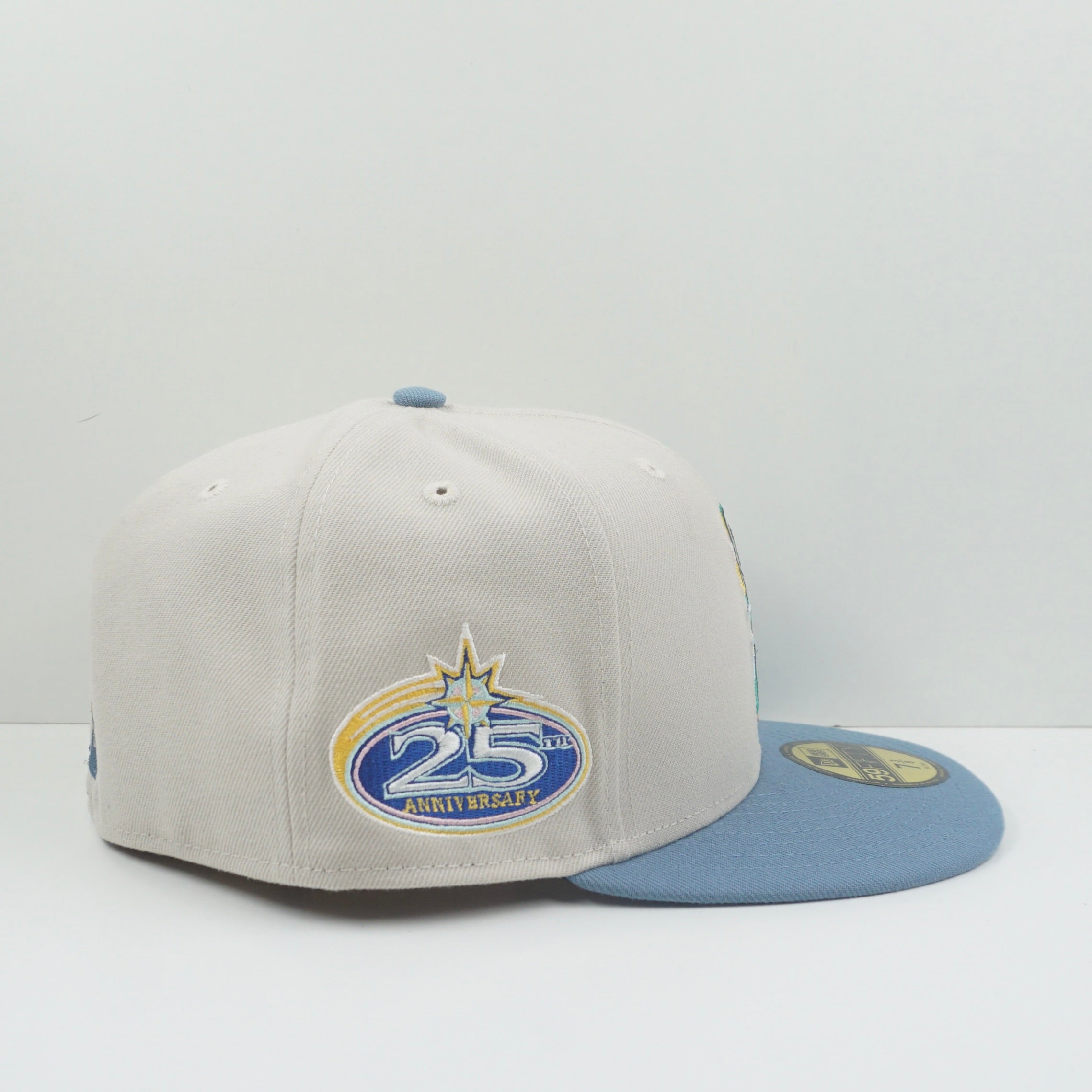New Era Seattle Marlins Color Brush Beige Fitted Cap