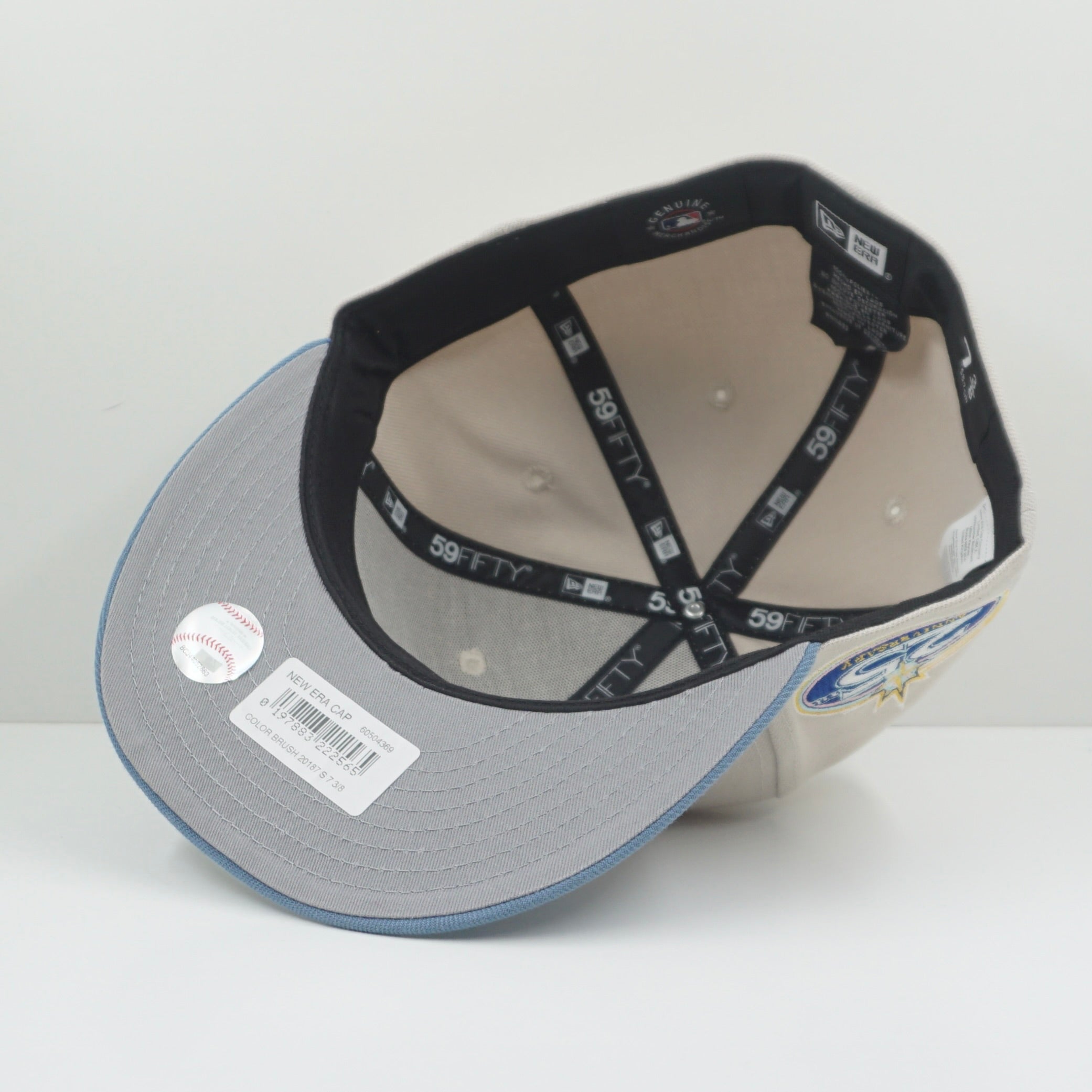 New Era Seattle Marlins Color Brush Beige Fitted Cap