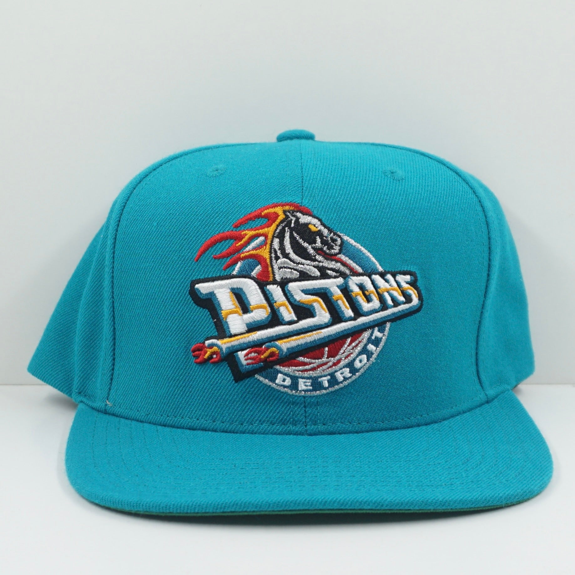 Mitchell & Ness Detroit Pistons Teal Snapback Cap