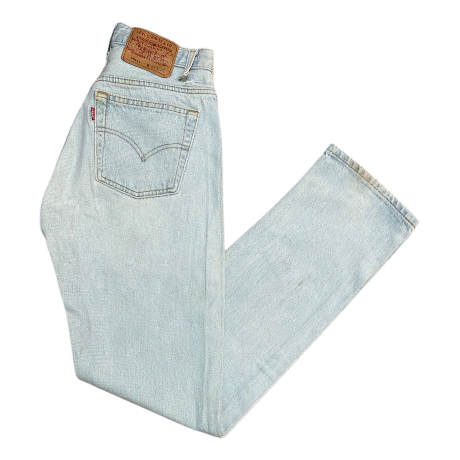 Vintage Levi's 501 Light Blue Jeans (W28/32)
