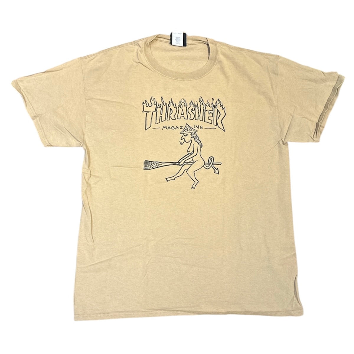 Thrasher Magazine Naked Devil Beige Tshirt