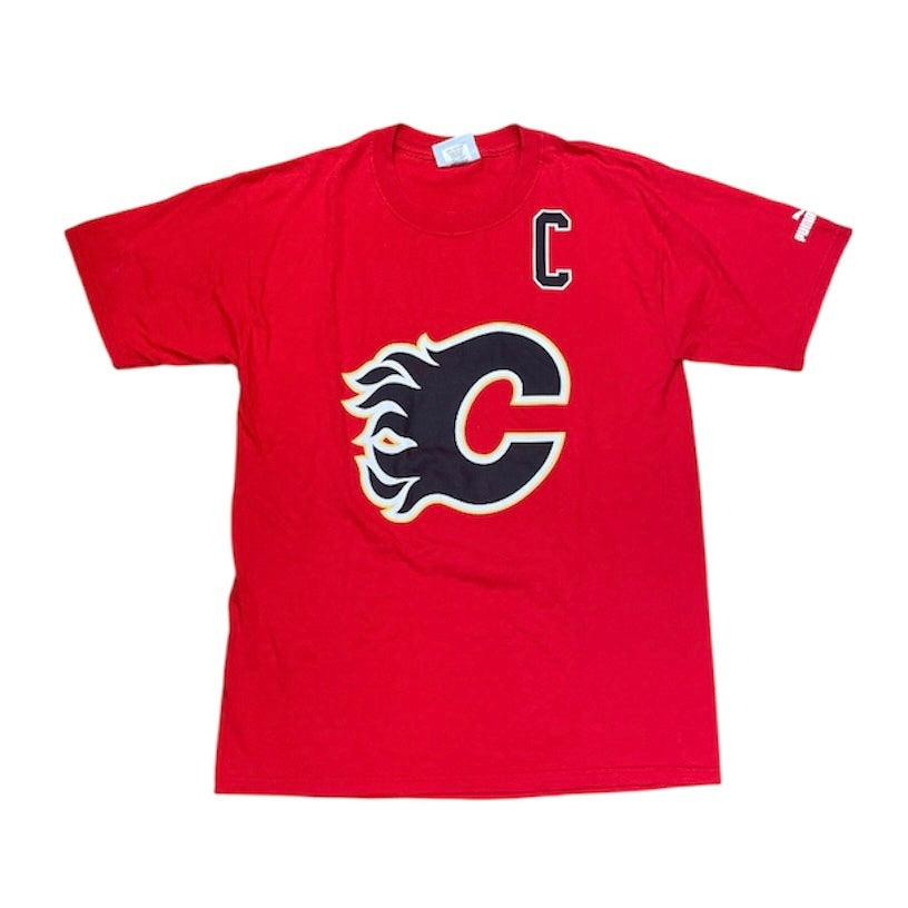 Puma Calgary Flames Iginla #12 Red NHL Tshirt