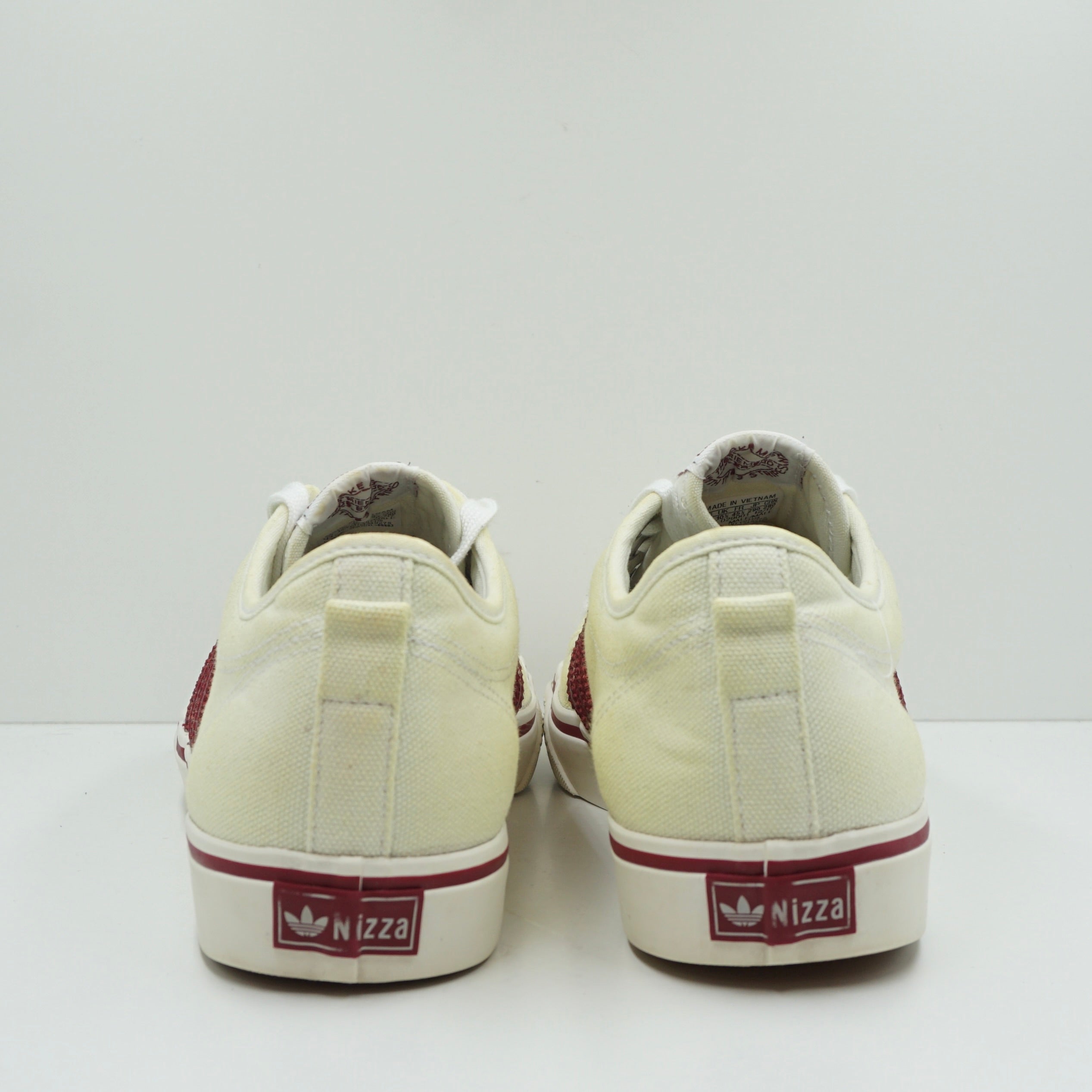 Adidas Nizza RF White Burgundy Red Adidas Nizza RF White Burgundy Red