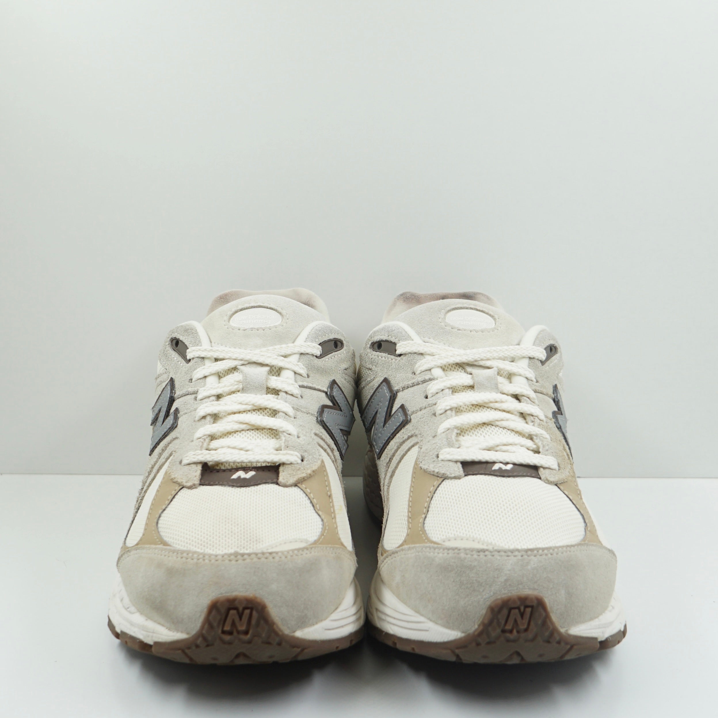 New Balance 2002R Cream Beige Tan Reflective Silver