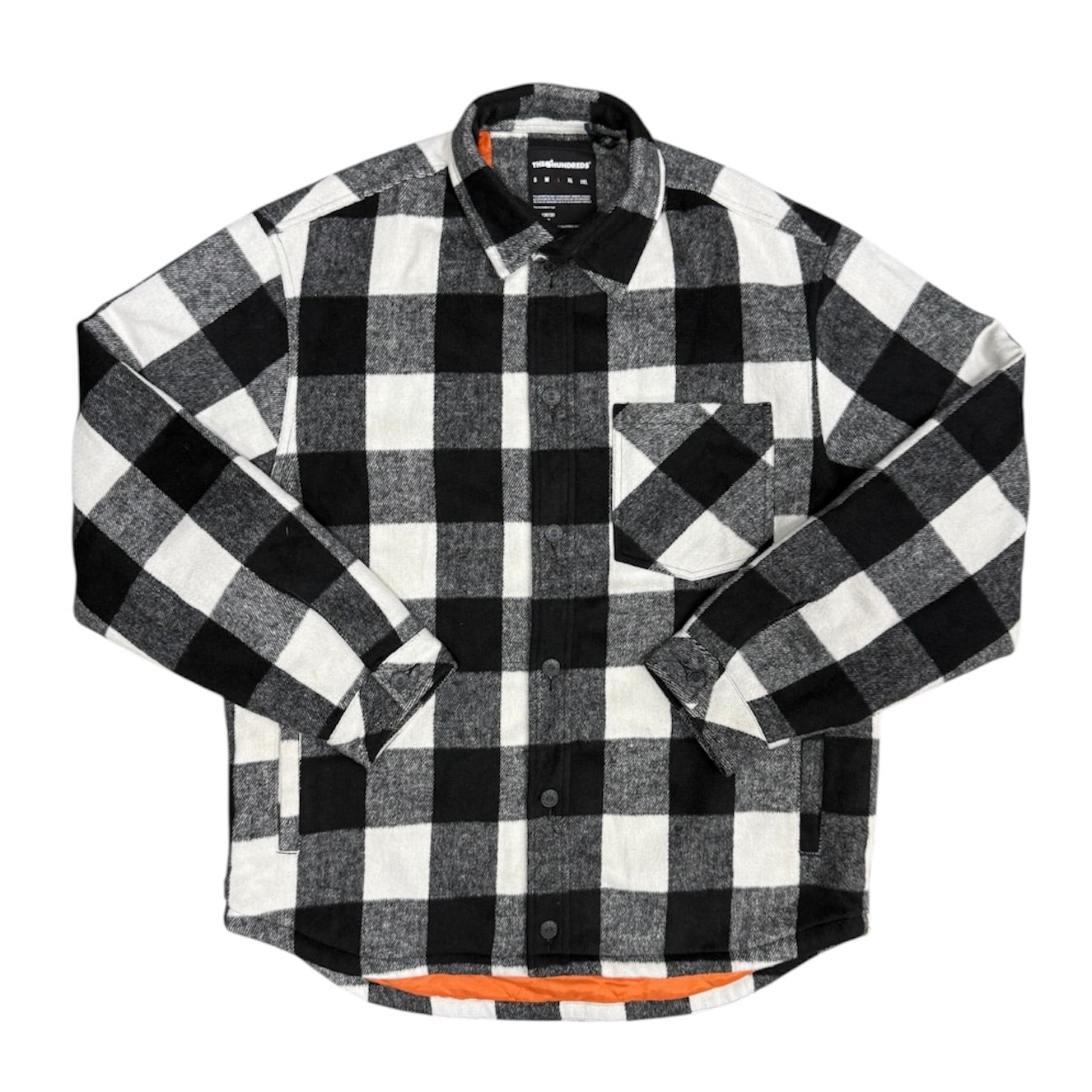 The Hundreds Black White Padded Overshirt