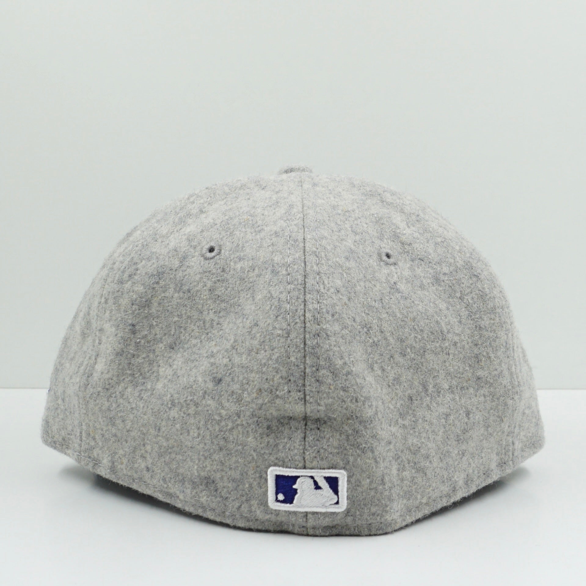 New Era Los Angeles Dodgers Grey Blue Fleece Logo Fitted Cap