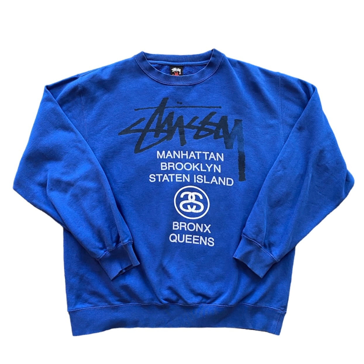 Blue stussy sweatshirt fashion