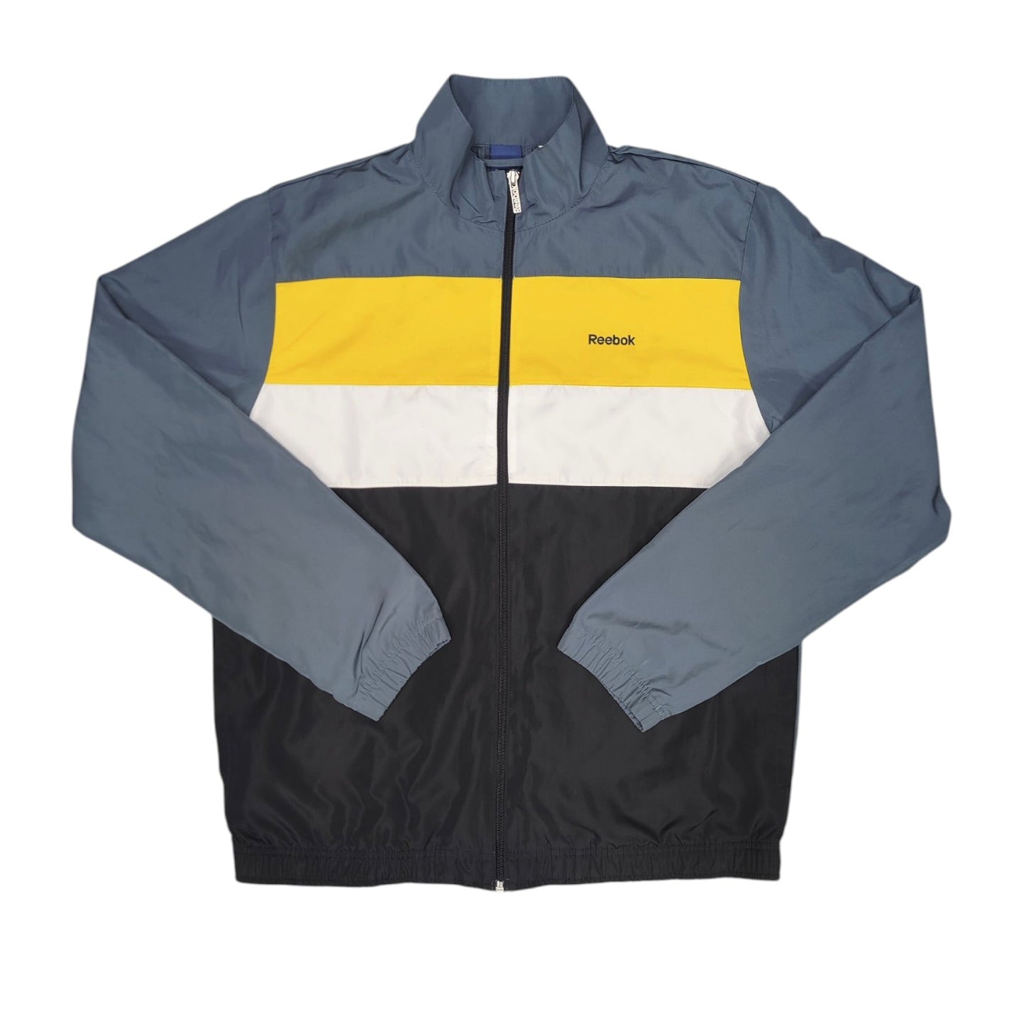 Reebok Grey Black Yellow Wind Jacket
