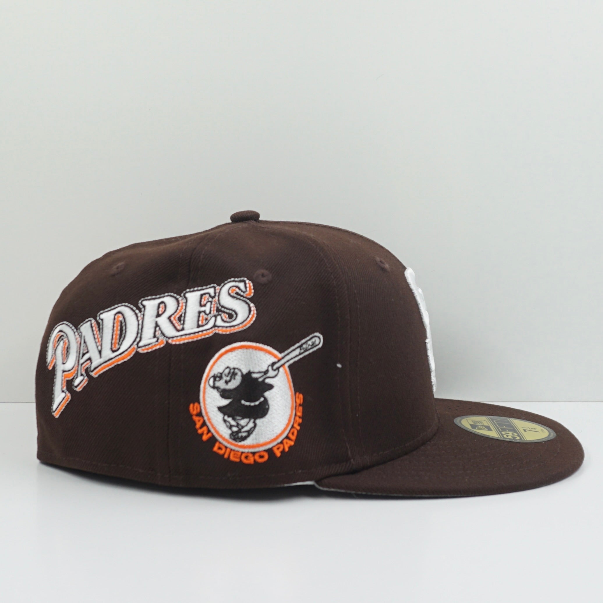 New Era Cooperstown San Diego Padres Multi Logo Brown White Fitted Cap