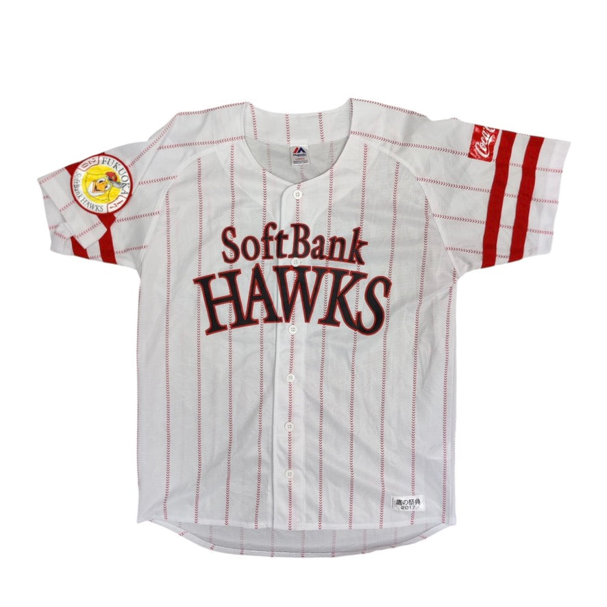 Majestic Fukoka Soft Bank Hawks Japan Baseball Jersey