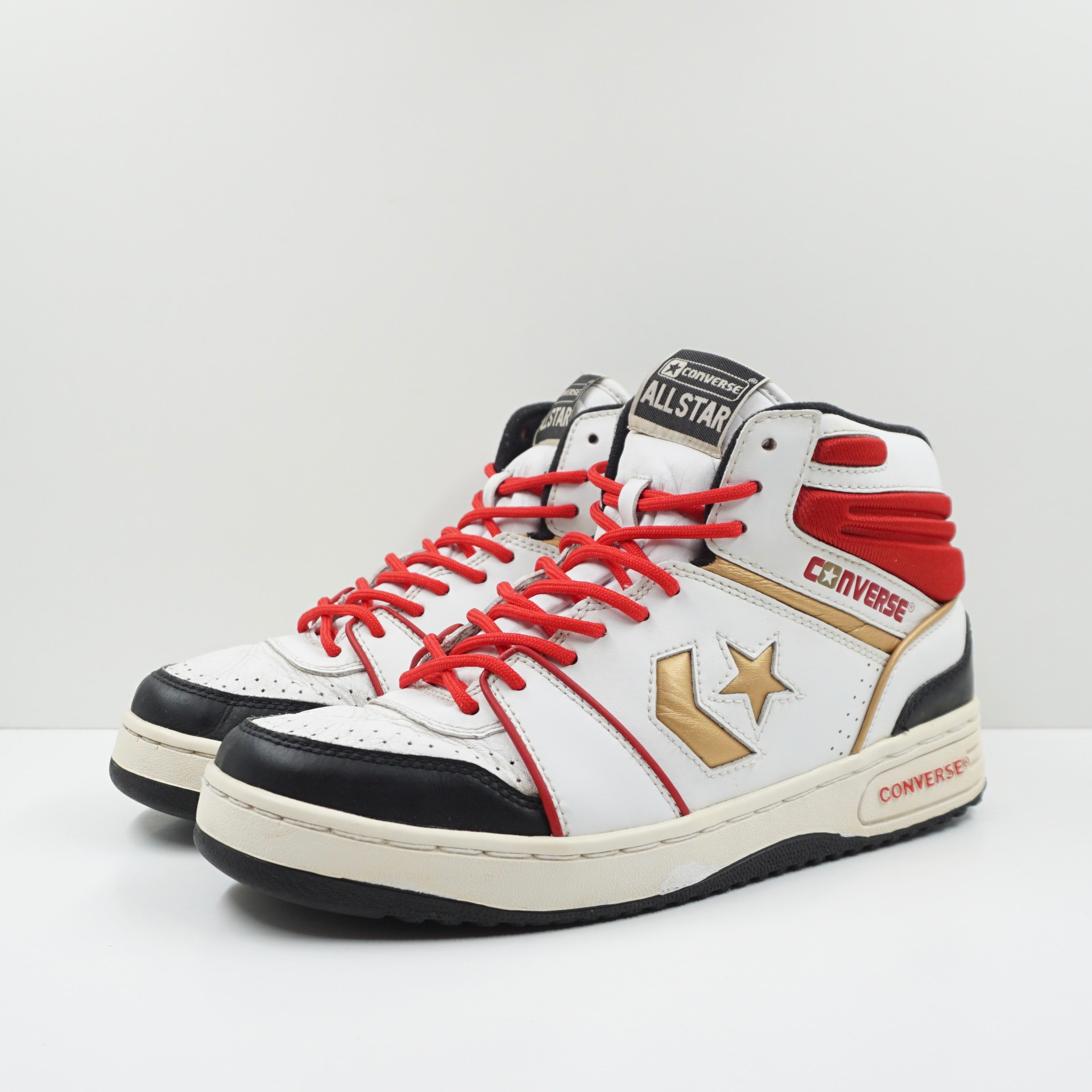 Converse Vintage High Top Gold Red