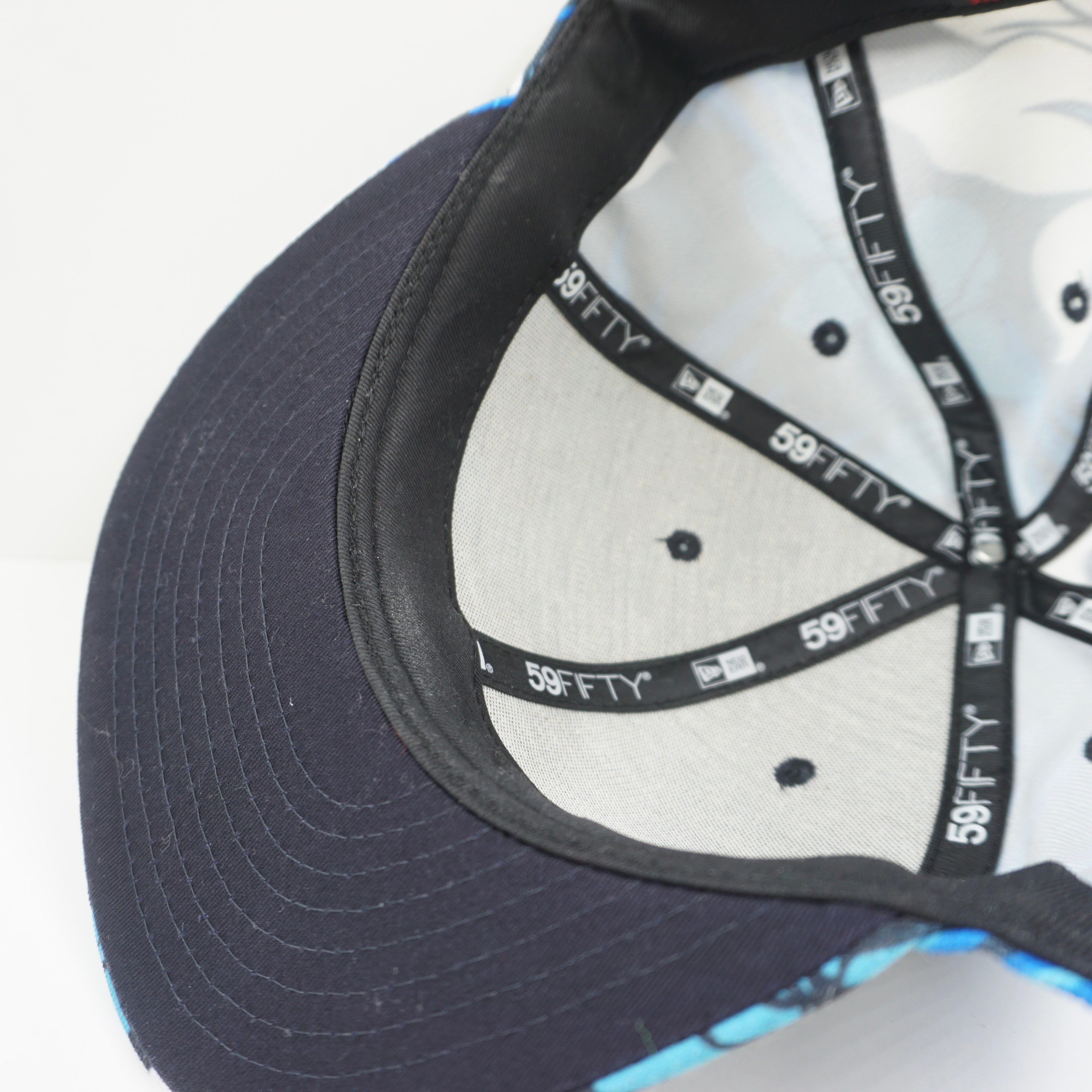 New Era Los Angeles Dodgers Black Blue White Floral Print Fitted Cap