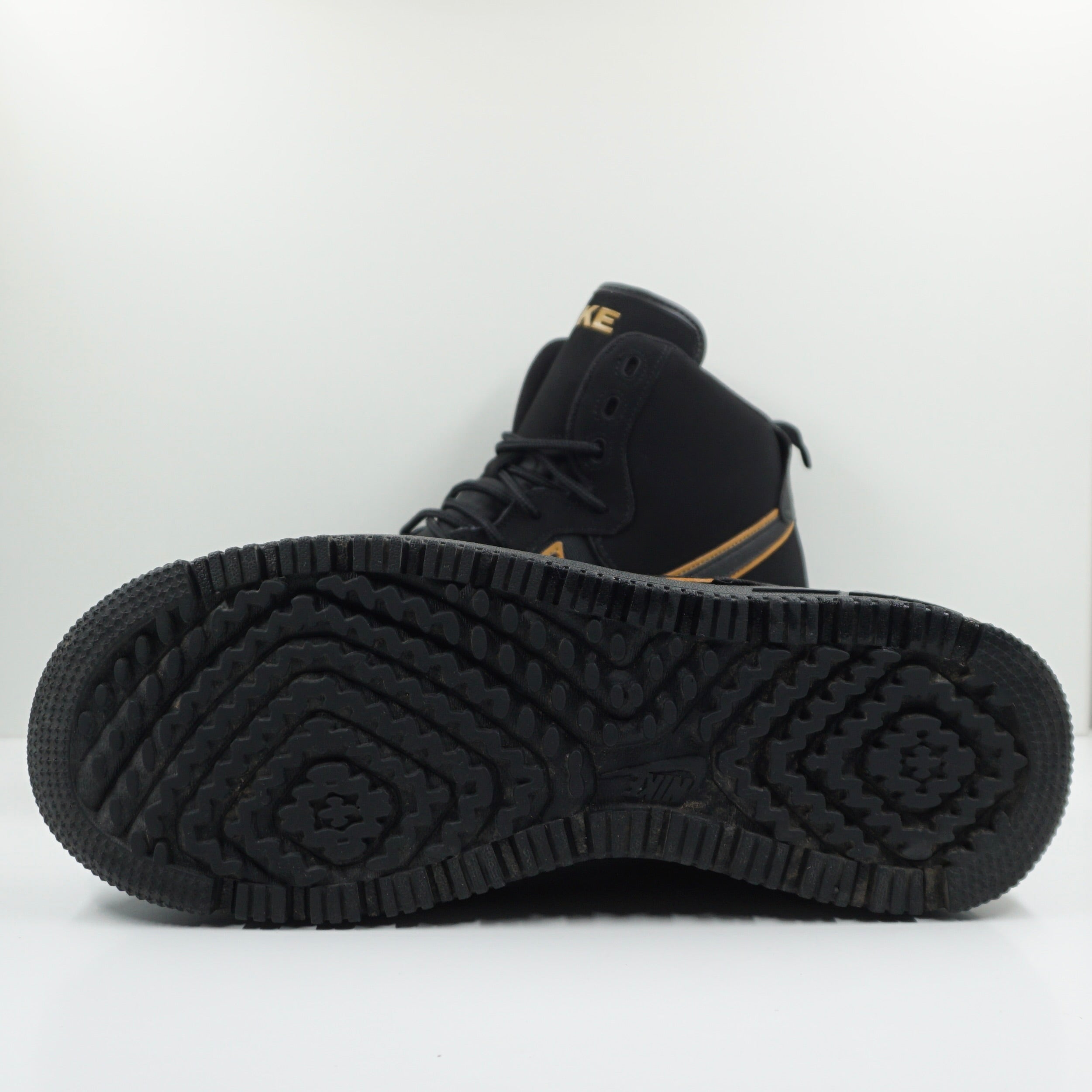 Nike Air Force 1 Boot Cordura Black Gold