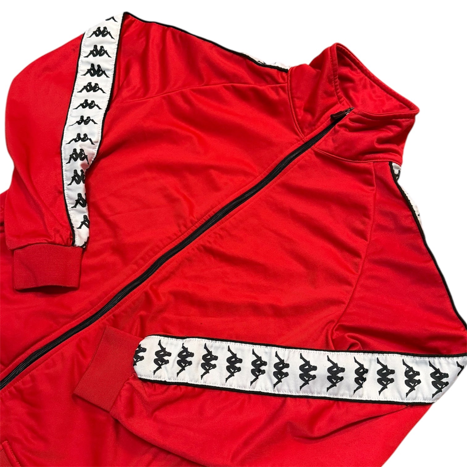 Kappa Red White Track Top