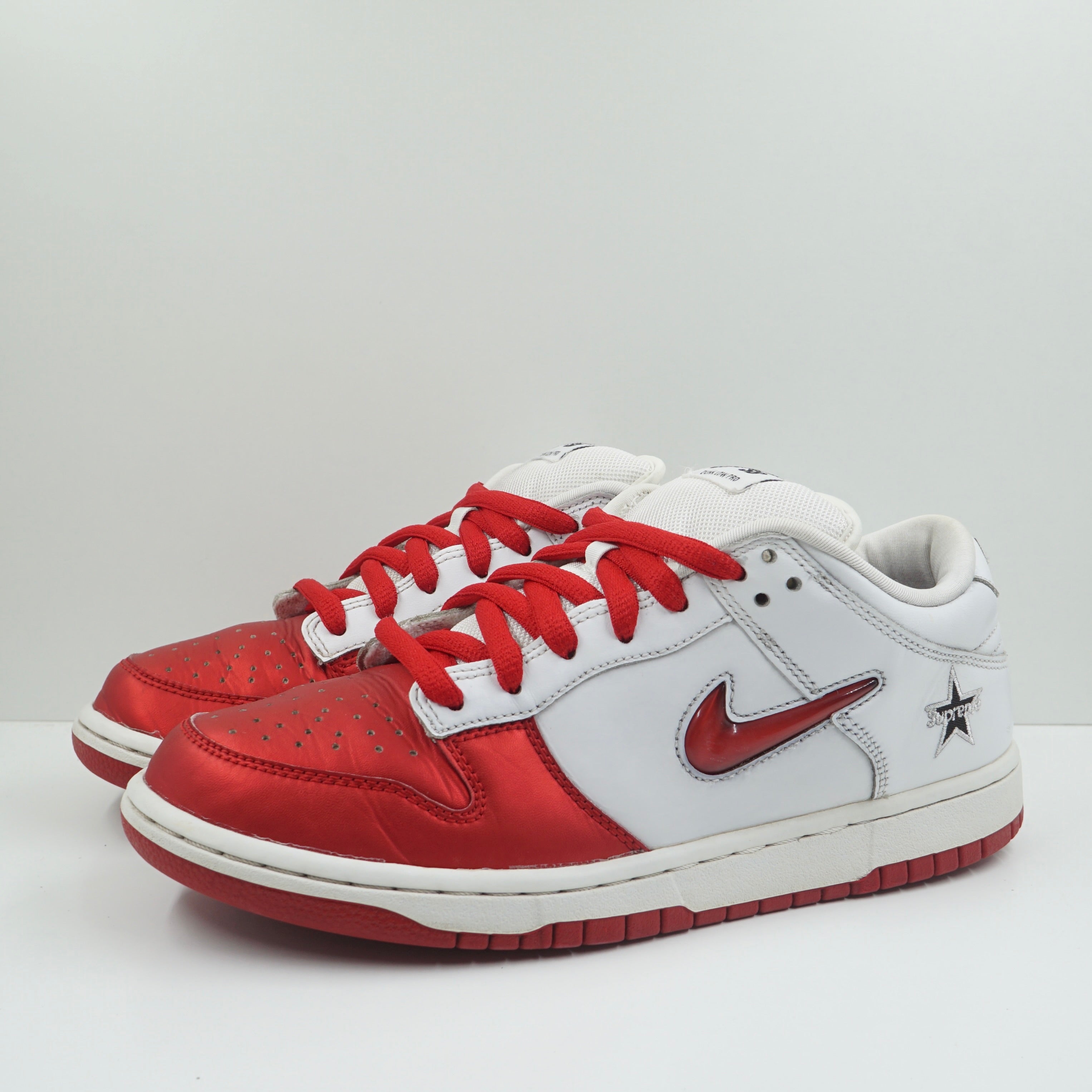 Nike SB Dunk Low Supreme Jewel Swoosh Red