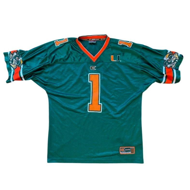 Colosseum Miami Hurricanes Miami #1 NCAA American Football Jersey