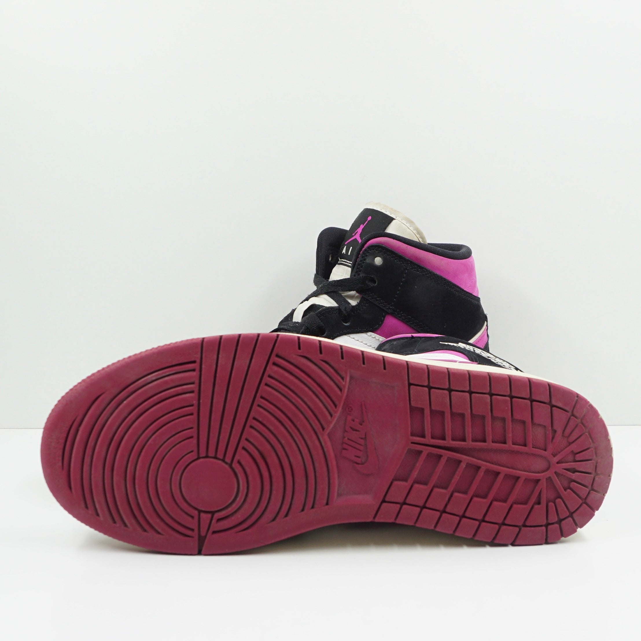 Jordan 1 Mid Magenta Black White (W)