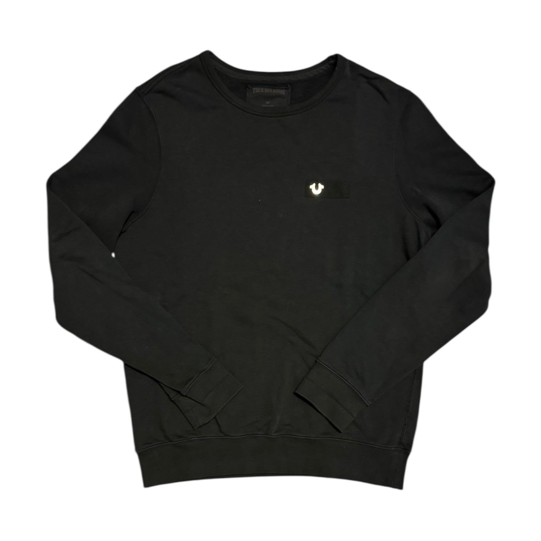 True Religion Silver Badge Black Sweatshirt