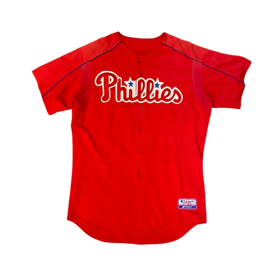 Majestic Philadelphia Phillies Baez 27 Baseball Jersey