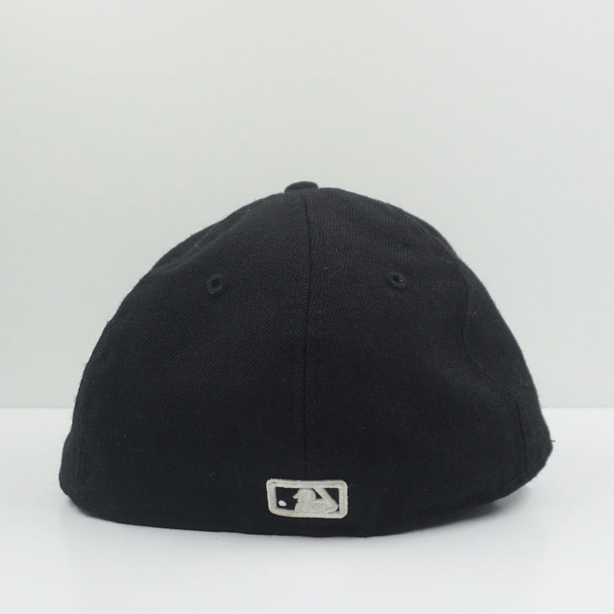 New Era New York Yankees White Black Fitted Cap